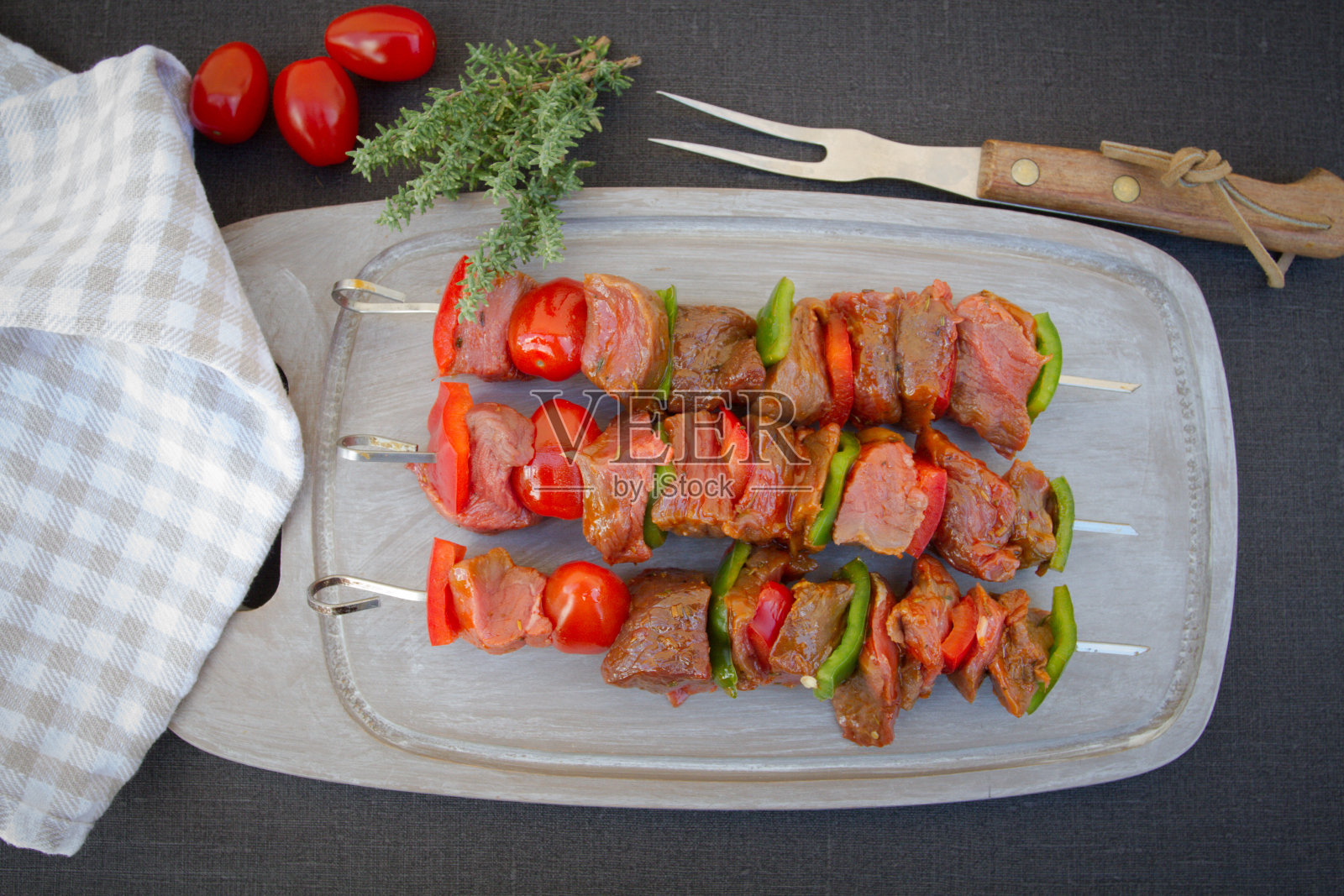 牛肉串照片摄影图片