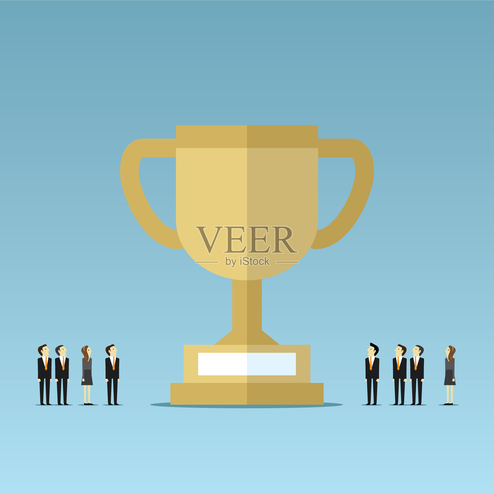 最好的球队奖杯插画图片素材