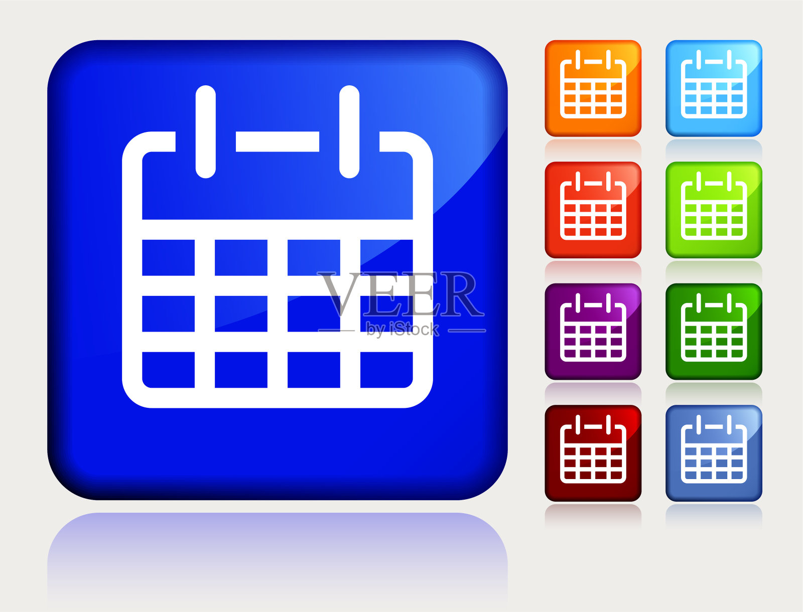 每月的日历图标插画图片素材