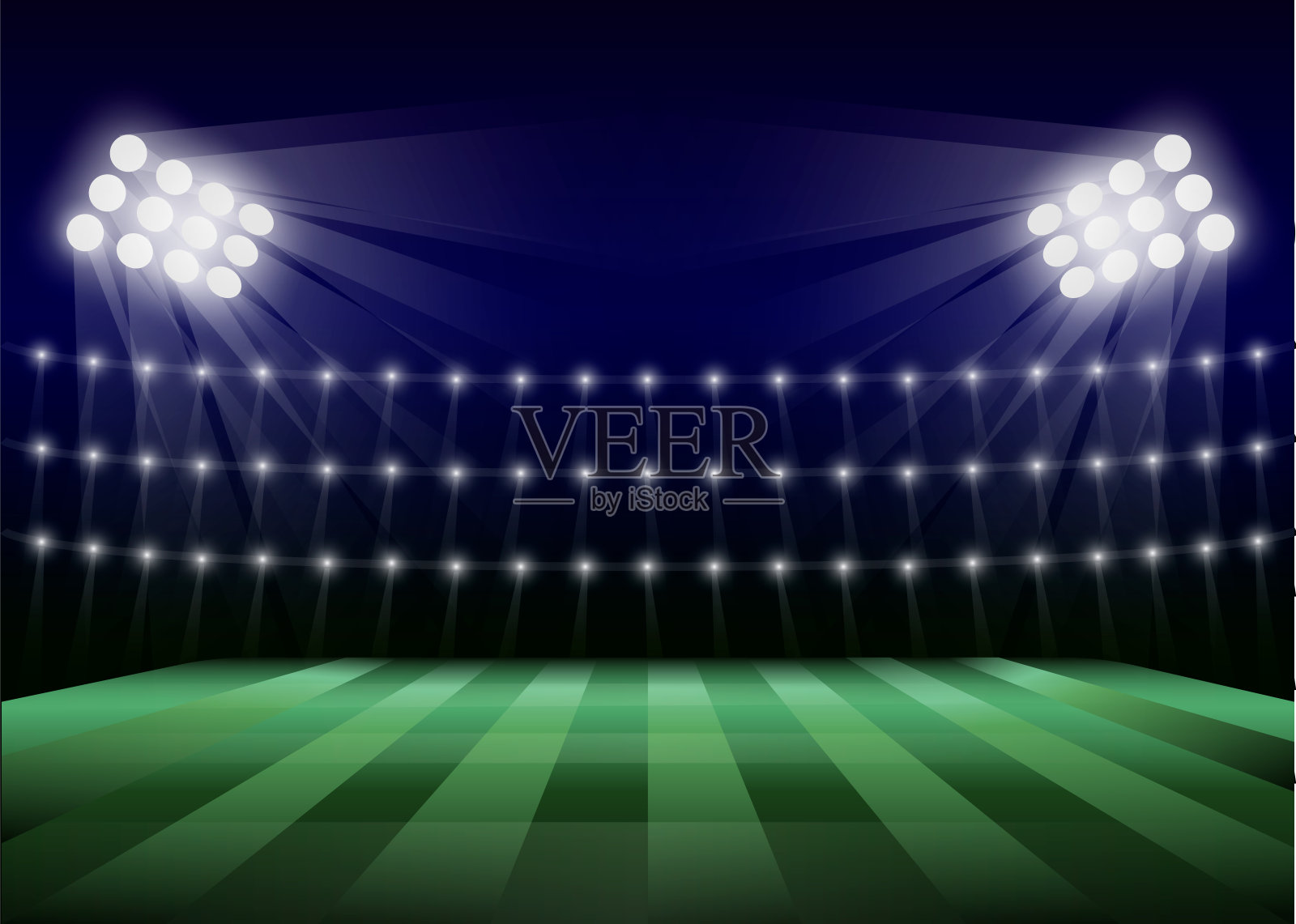 足球场概念背景,写实风格插画图片素材