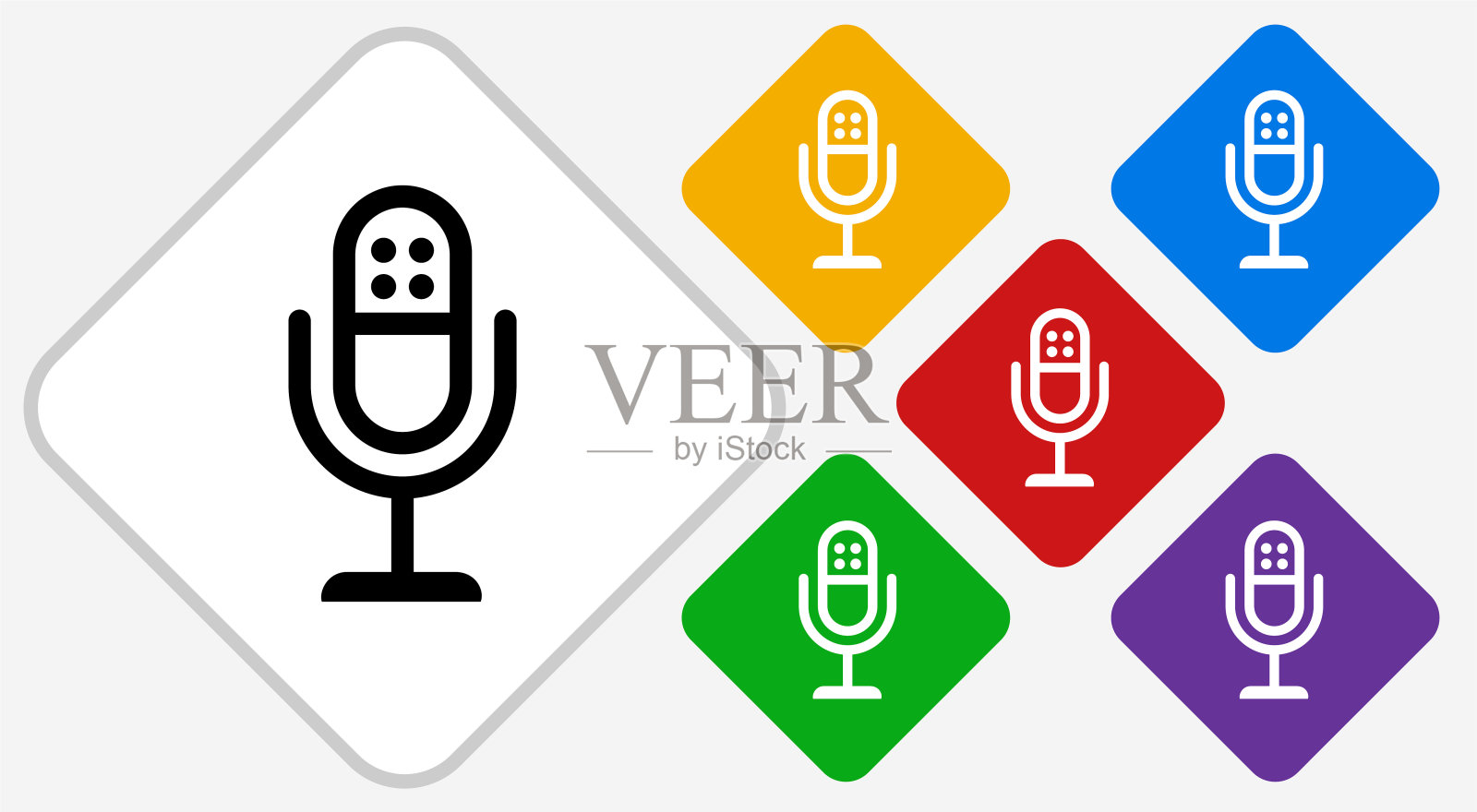 麦克风图标插画图片素材