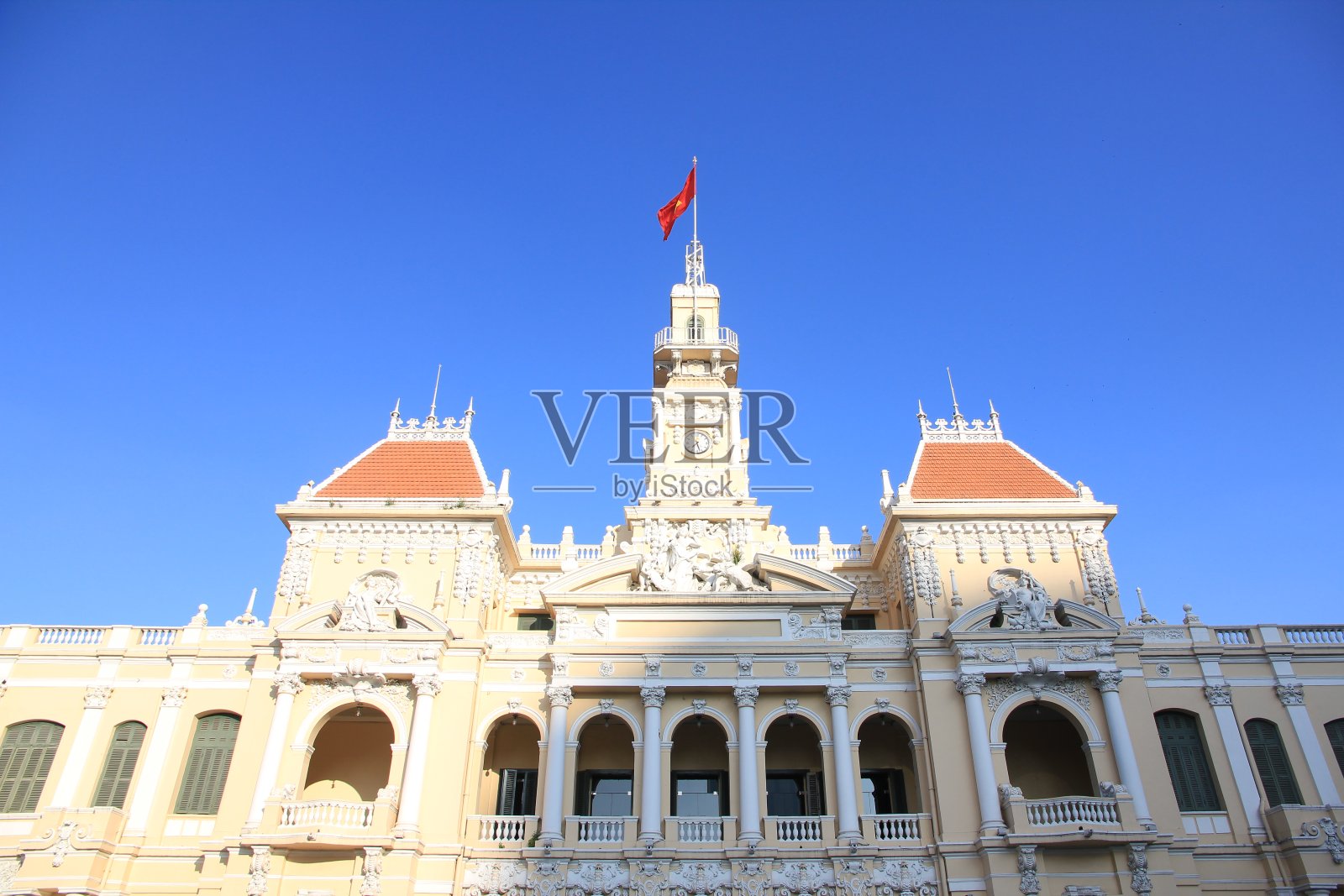 越南胡志明市市政厅照片摄影图片