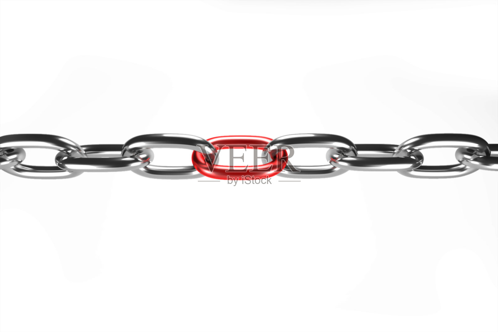 链隔离在白色背景照片摄影图片