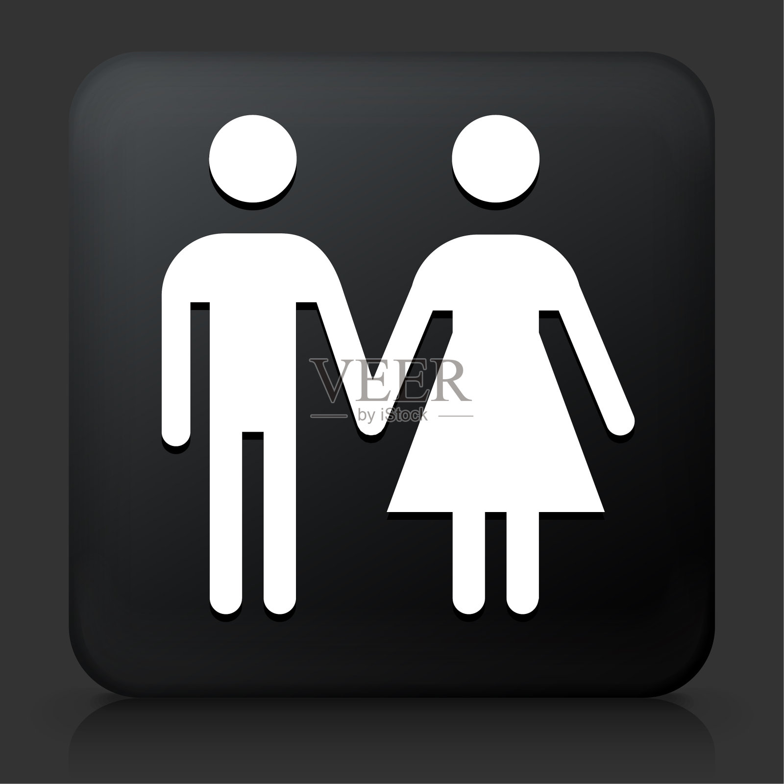 男人和女人牵手的图标插画图片素材