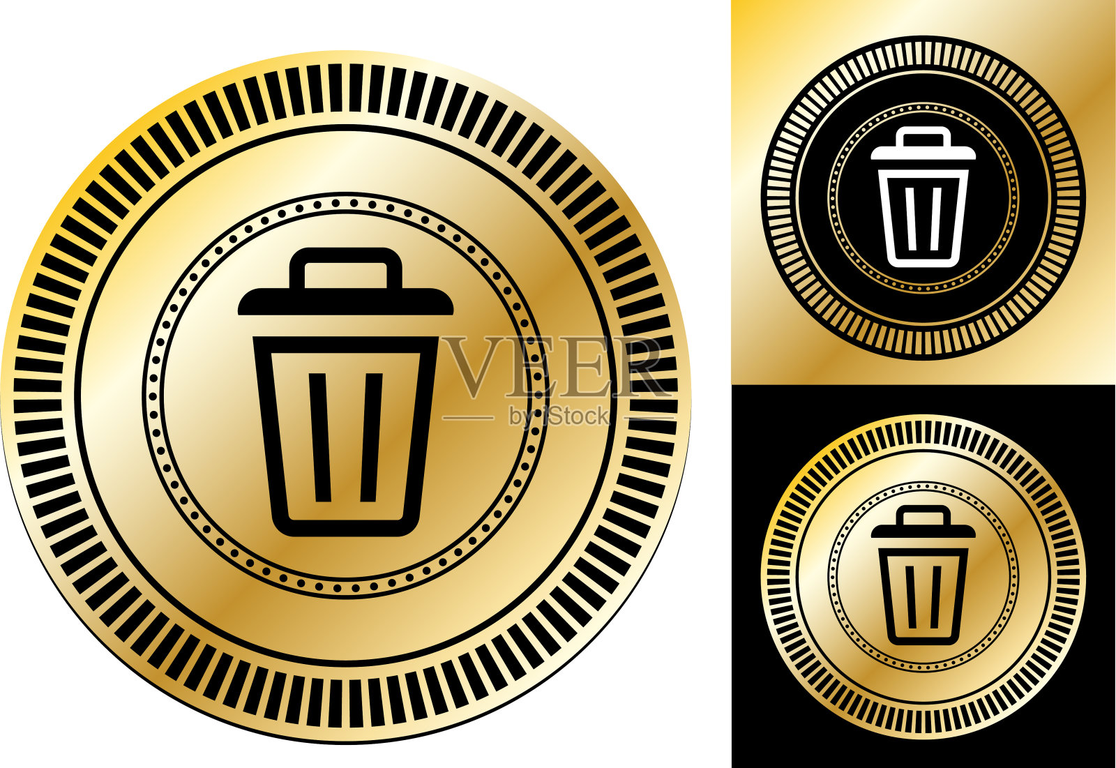 垃圾桶图标插画图片素材