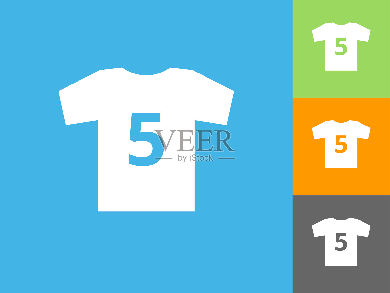 泽西平图标上的蓝色背景插画图片素材