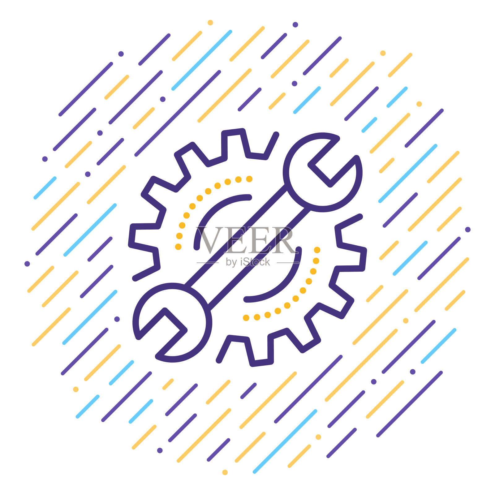 固定线图标插画图片素材