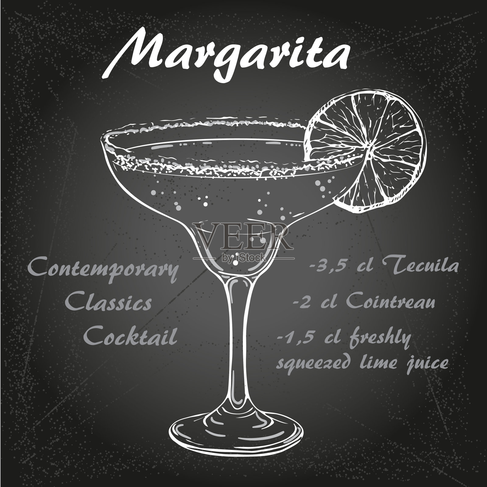 玛格丽塔鸡尾酒vector1插画图片素材