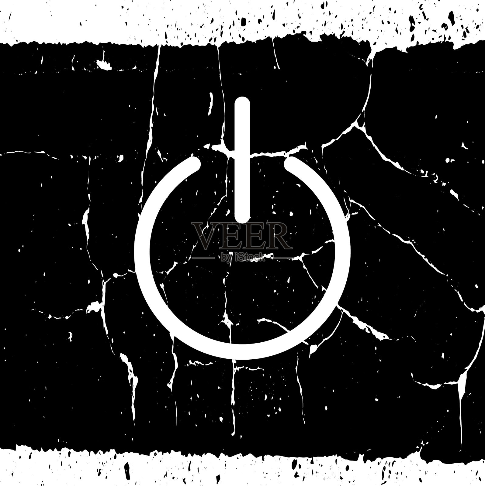 简单电源按钮图标插画图片素材