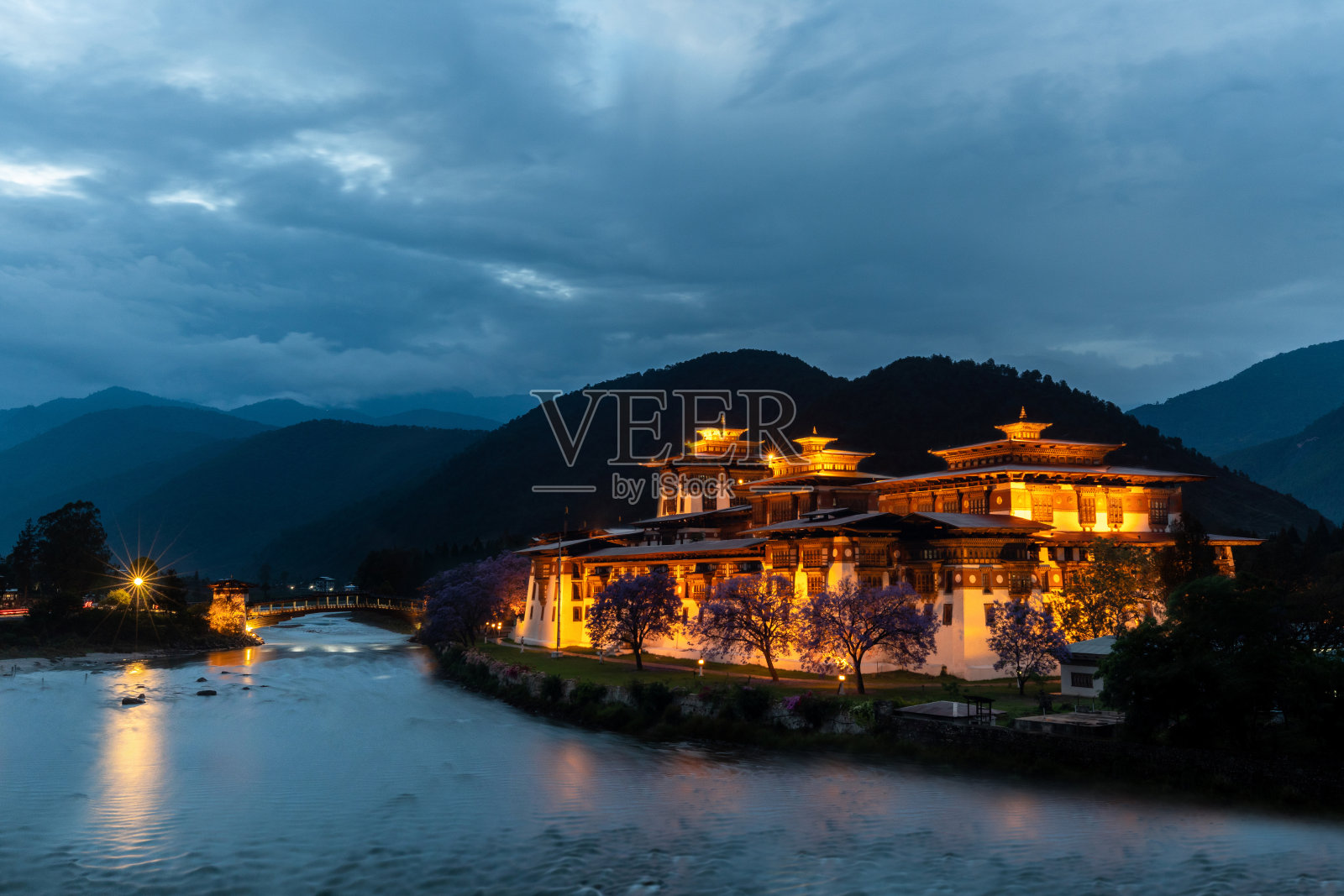 Punakha Dzong在不丹照片摄影图片