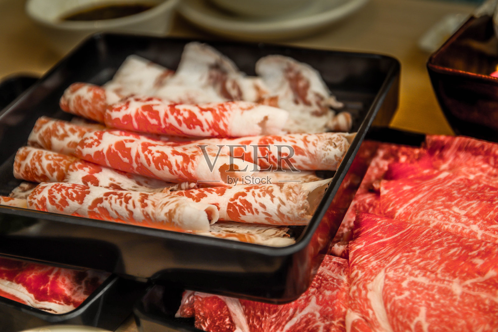 牛肉驼峰切片鲜肉照片摄影图片