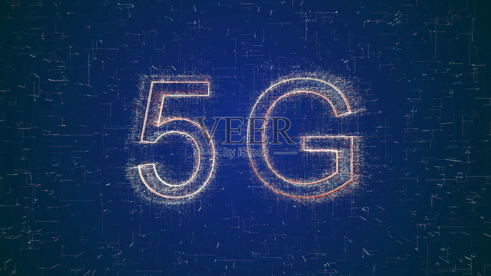 数字平板电脑上的5G字样照片摄影图片