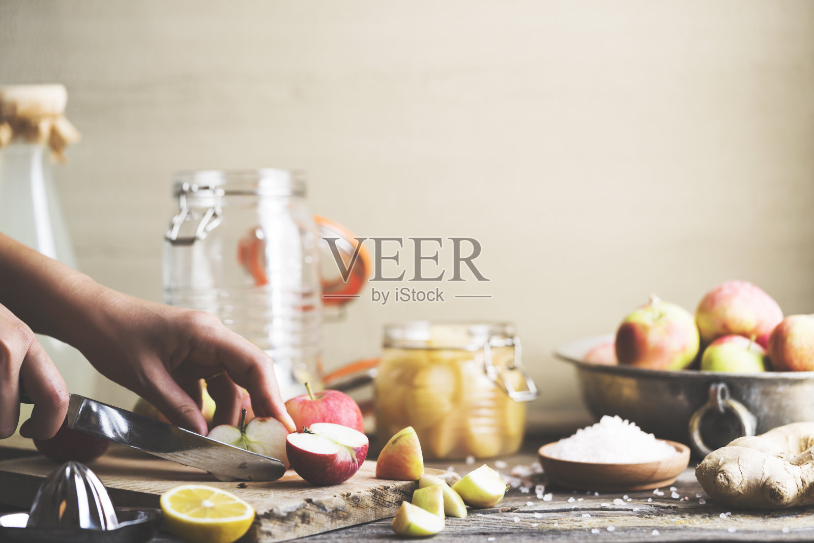 自制苹果醋照片摄影图片