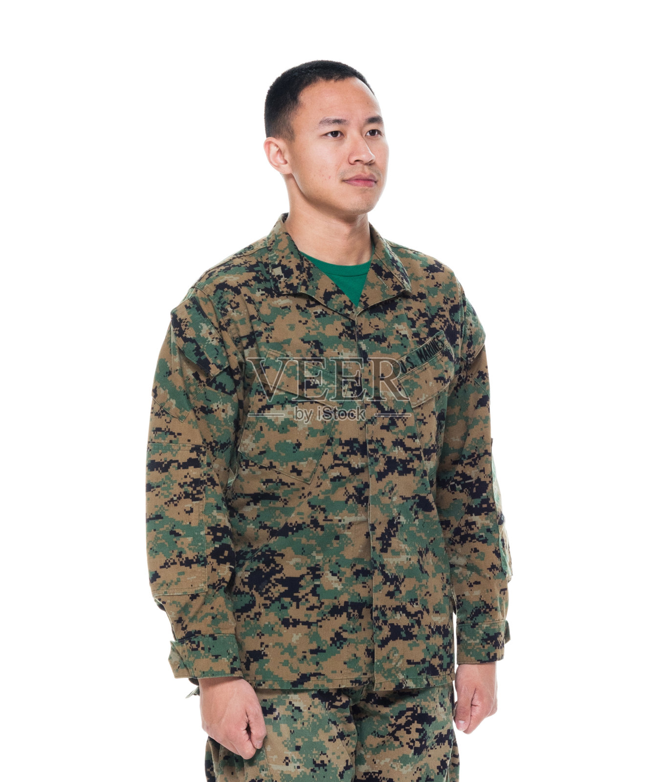 身穿制服的美国海军陆战队员肩并肩站着照片摄影图片