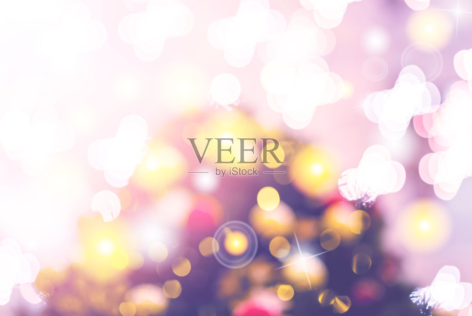 摘要散景圣诞灯光背景照片摄影图片