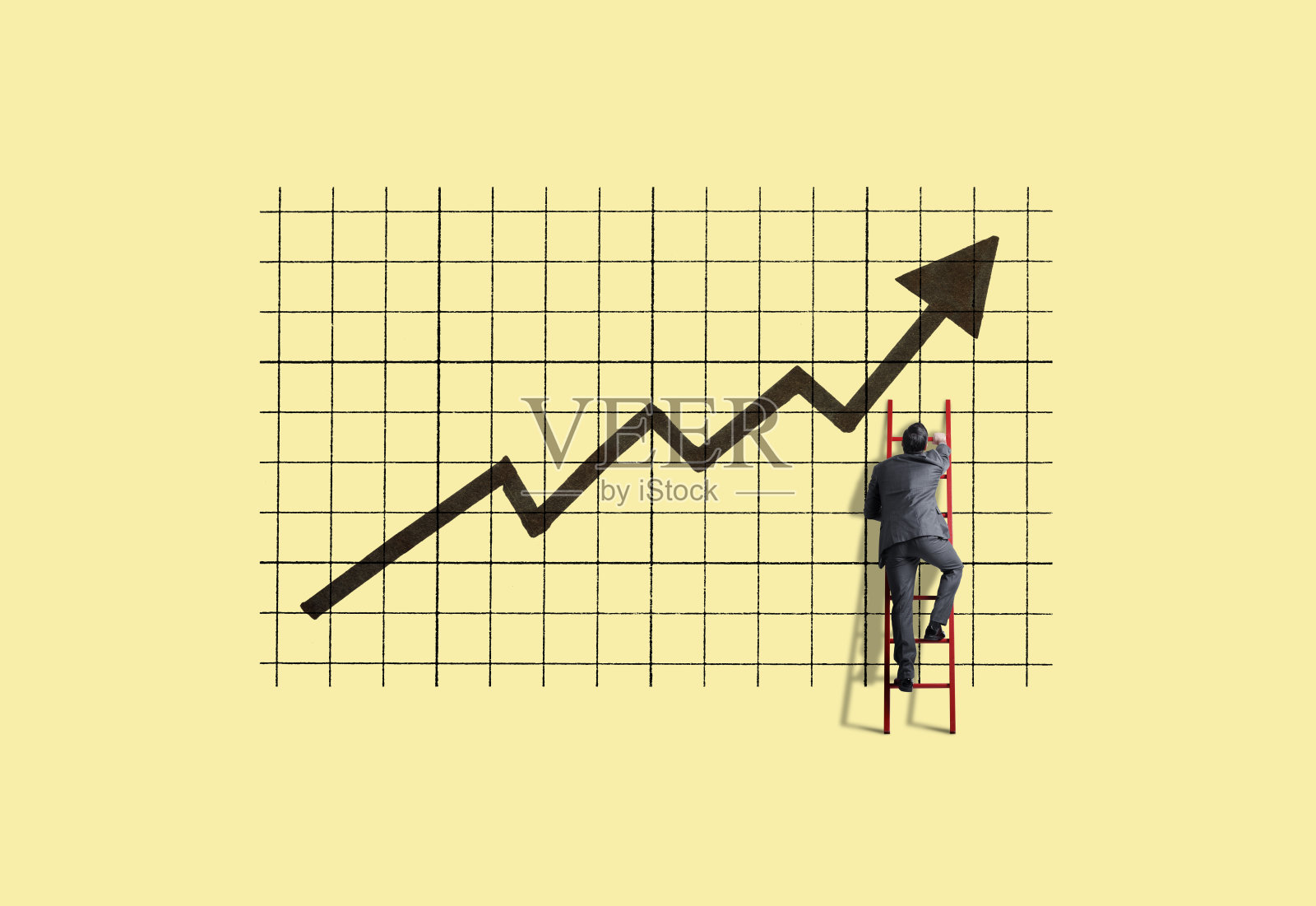 商人攀登成功的阶梯照片摄影图片