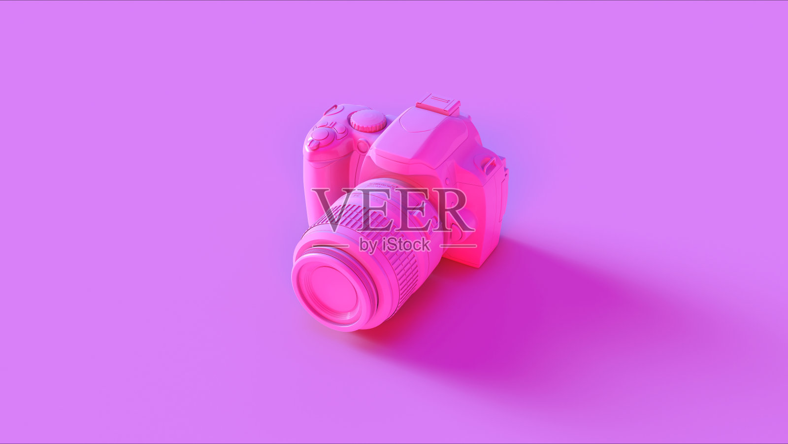 粉色数码DLSR相机照片摄影图片