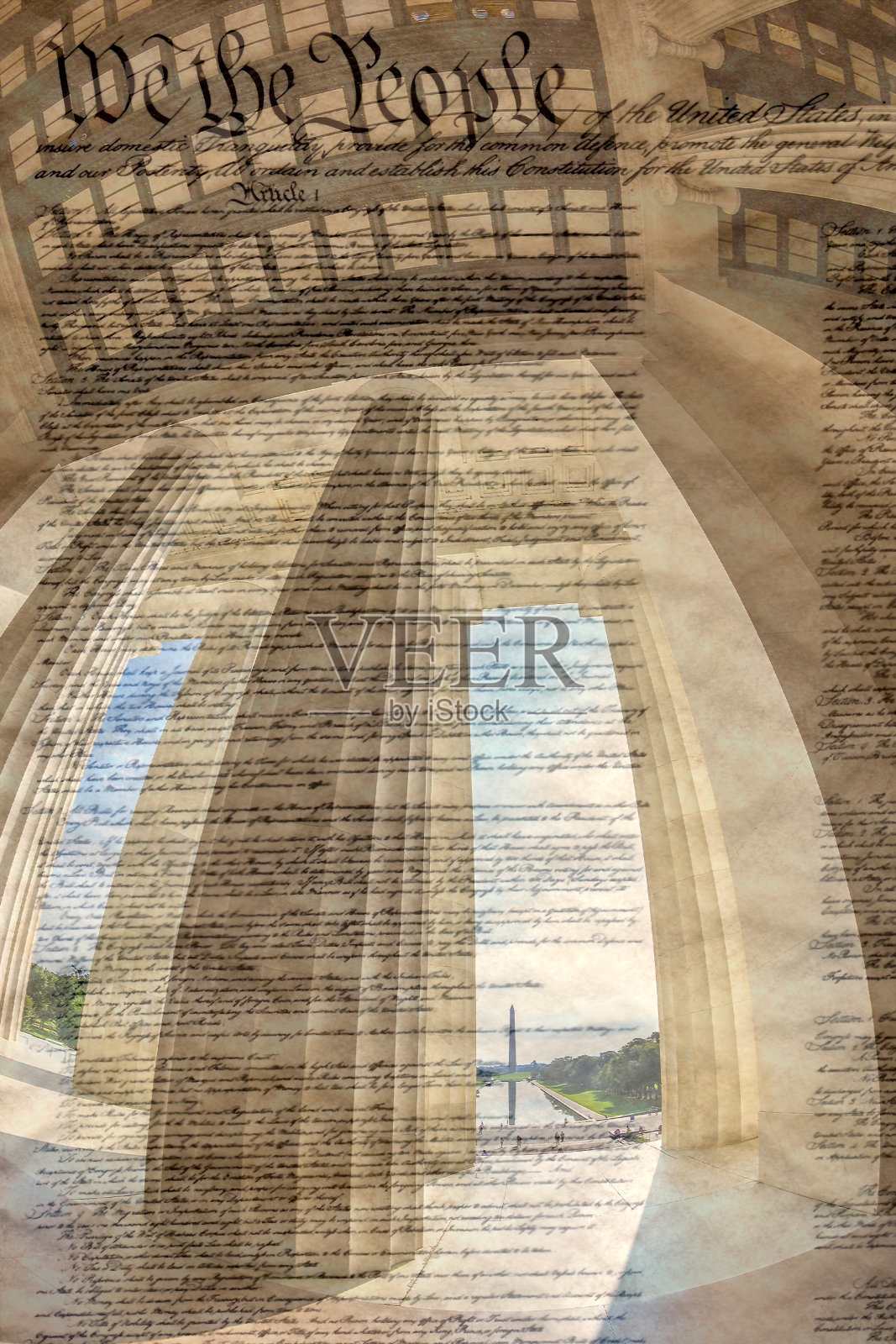 美国华盛顿特区亚伯拉罕·林肯纪念堂的专栏和著名的文件背景照片摄影图片