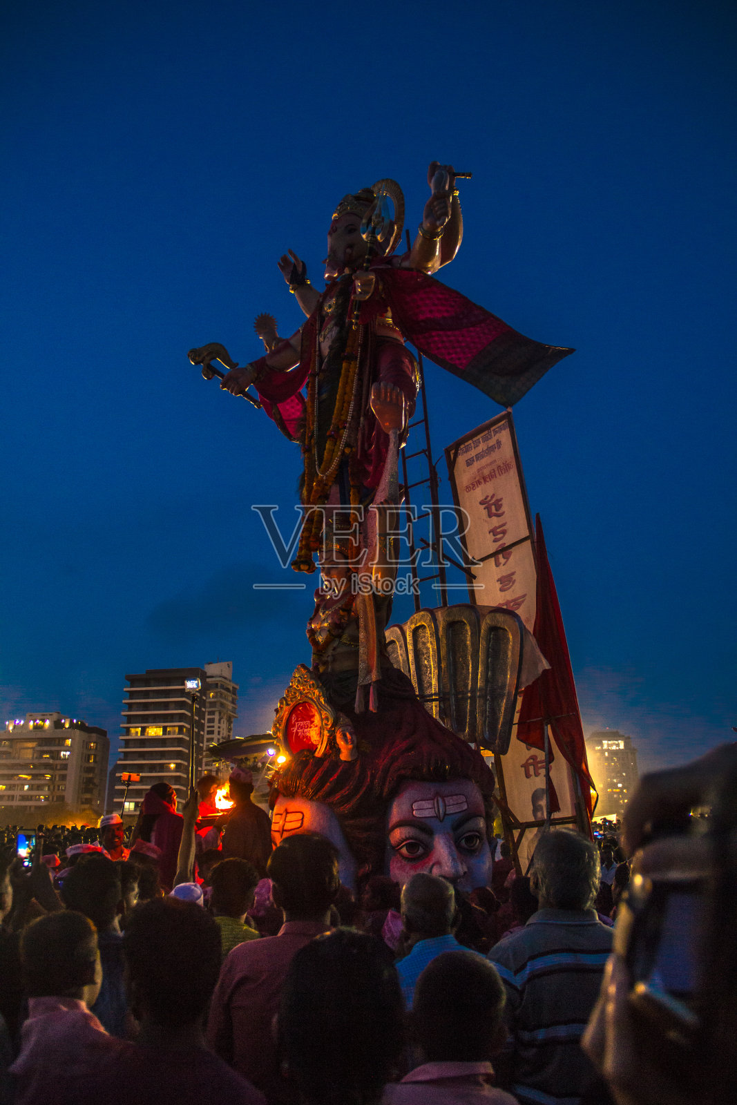 加内什·维萨詹在孟买2018年,甘帕蒂偶像维萨詹照片摄影图片