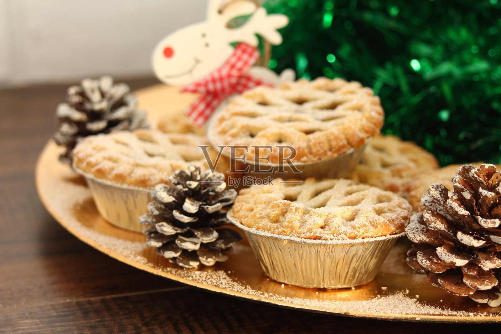 圣诞肉馅饼照片摄影图片