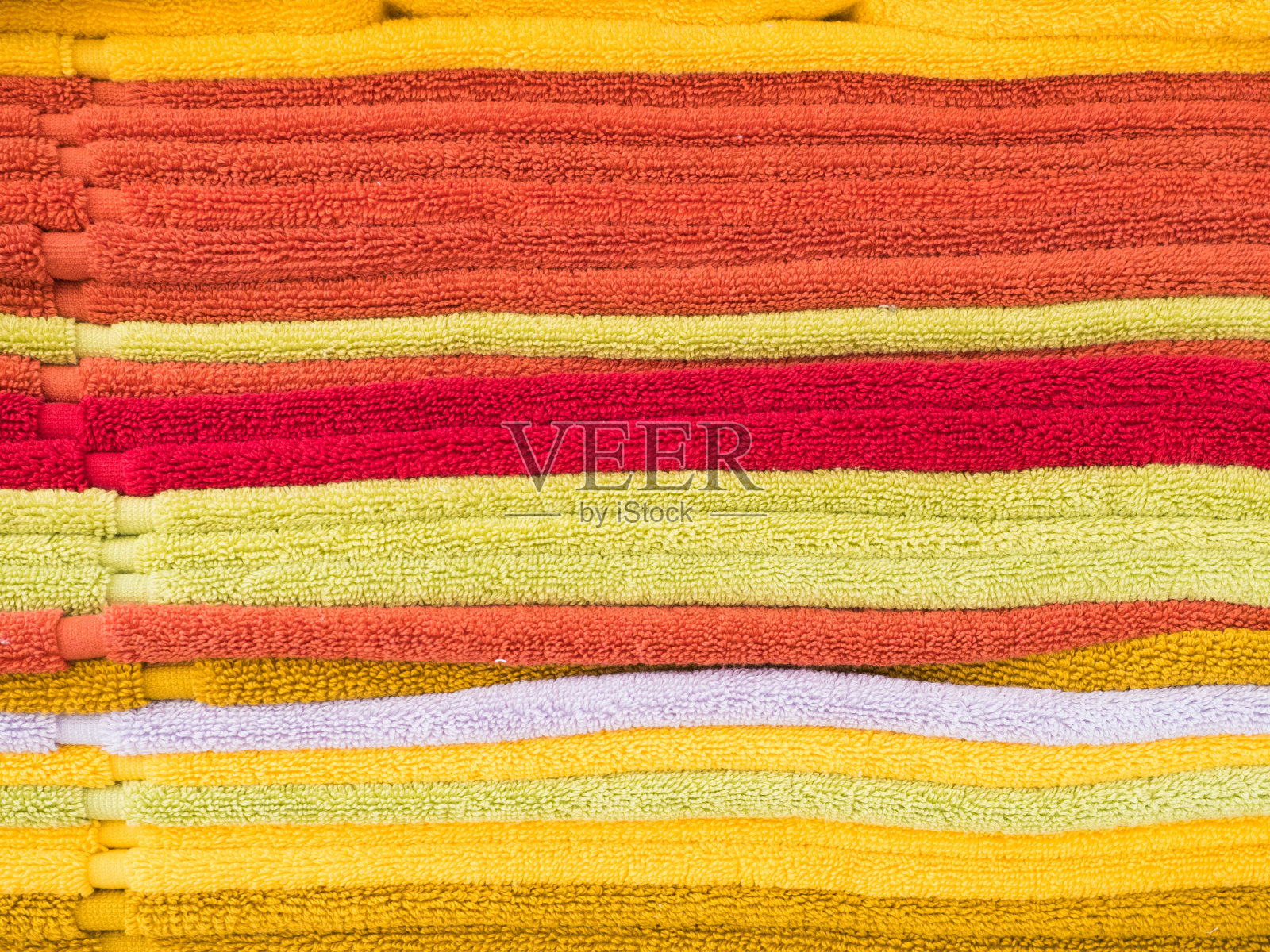 背景纹理堆彩色干净毛巾照片摄影图片