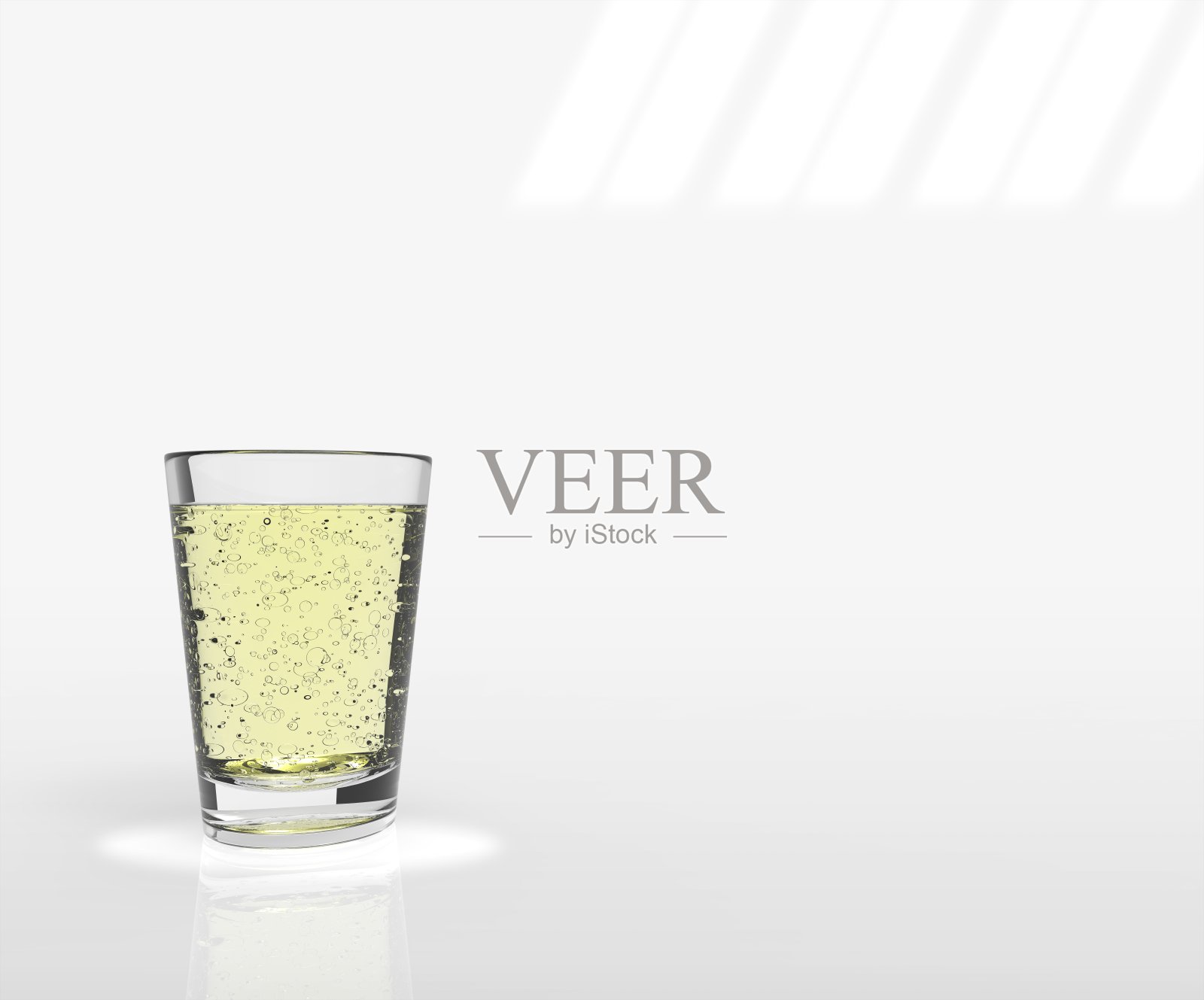 玻璃与碳酸水3d渲染照片摄影图片