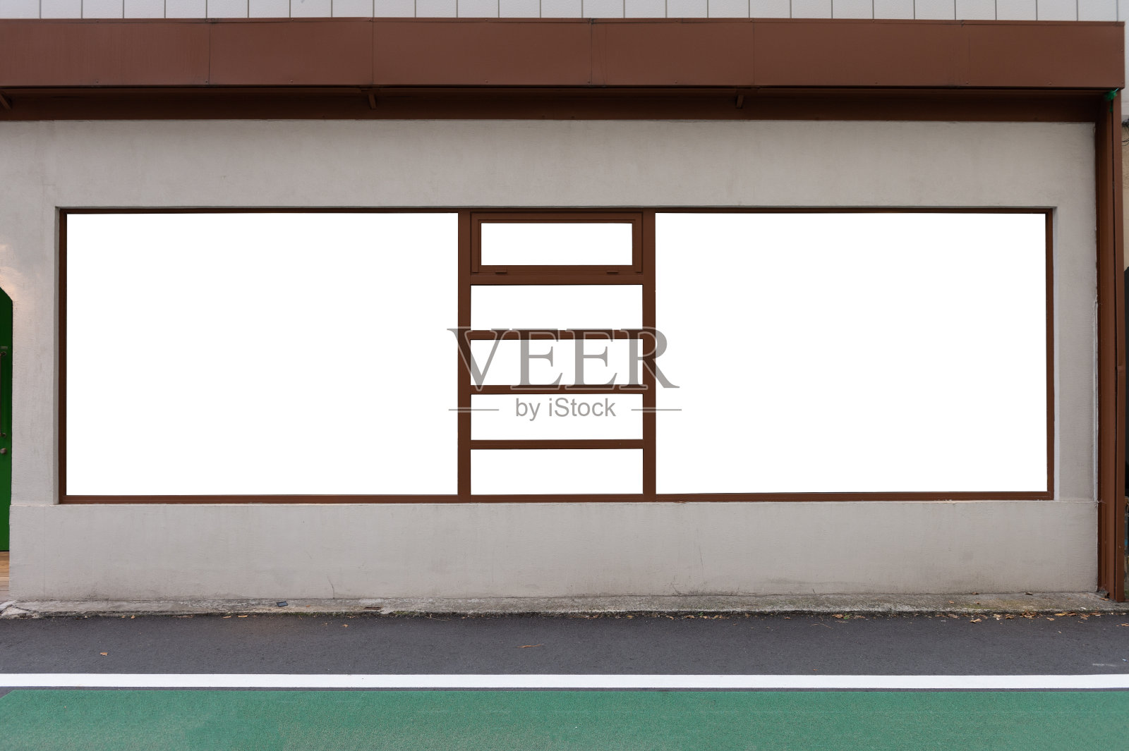 商店精品店面与大窗户和地名照片摄影图片