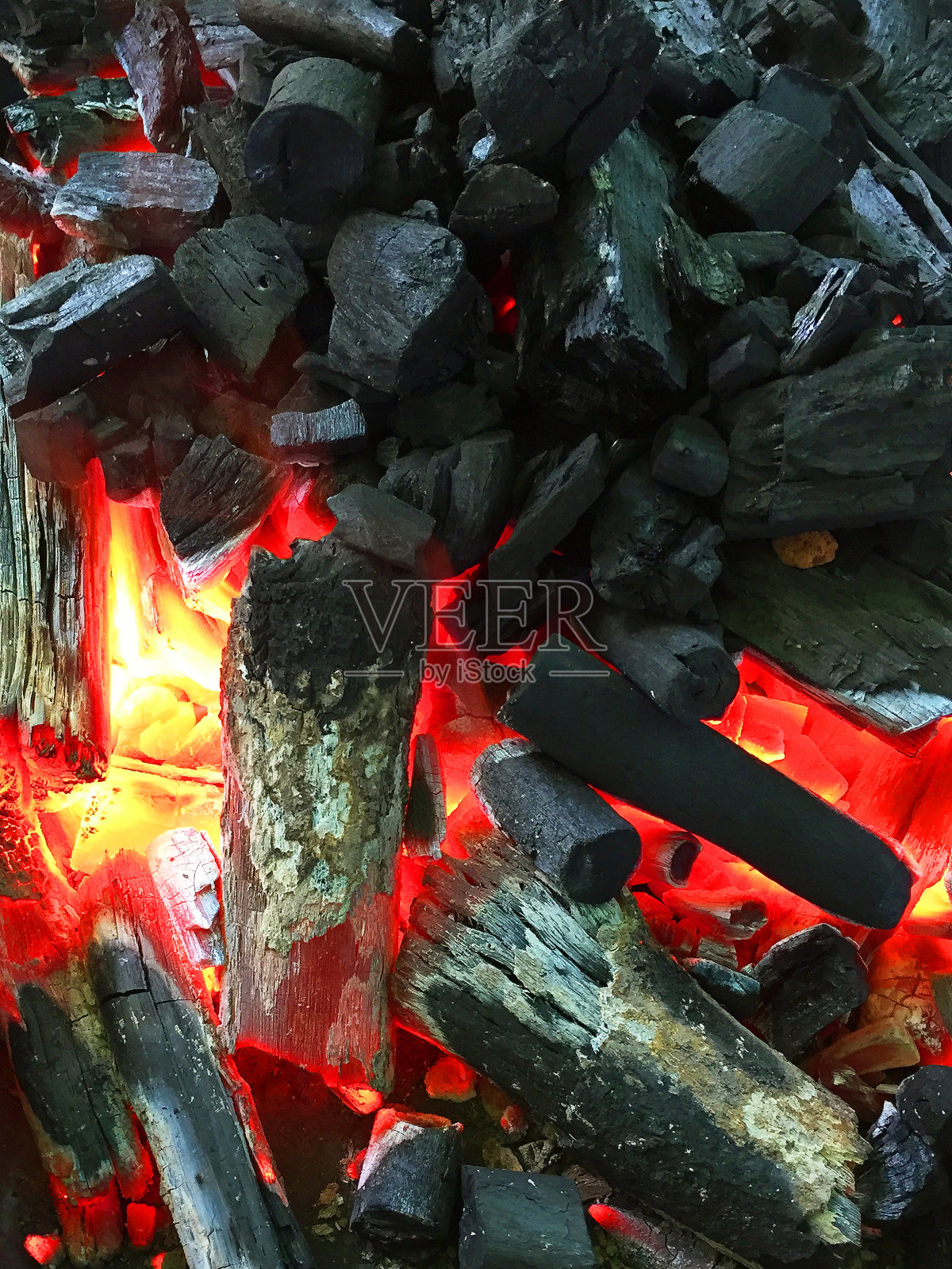 木炭火照片摄影图片