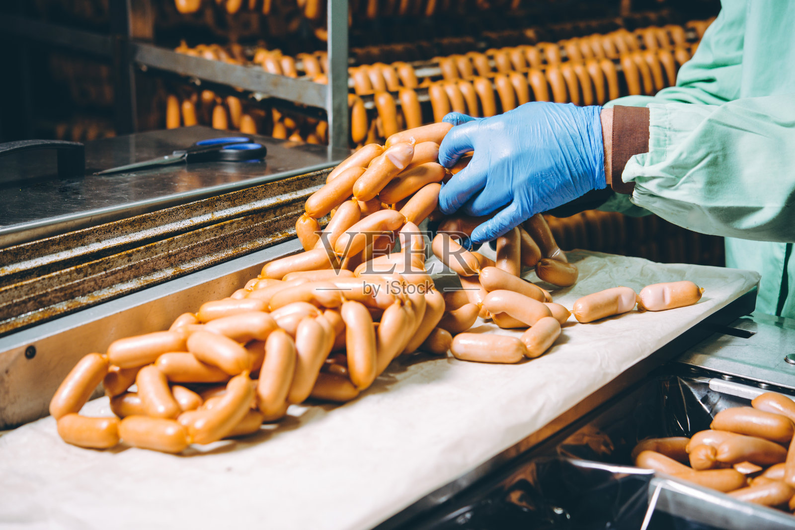 香肠肉类生产照片摄影图片