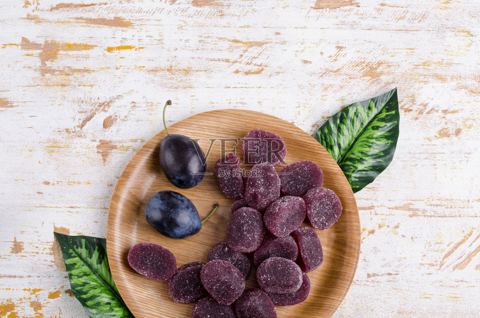 李子果冻糖果照片摄影图片