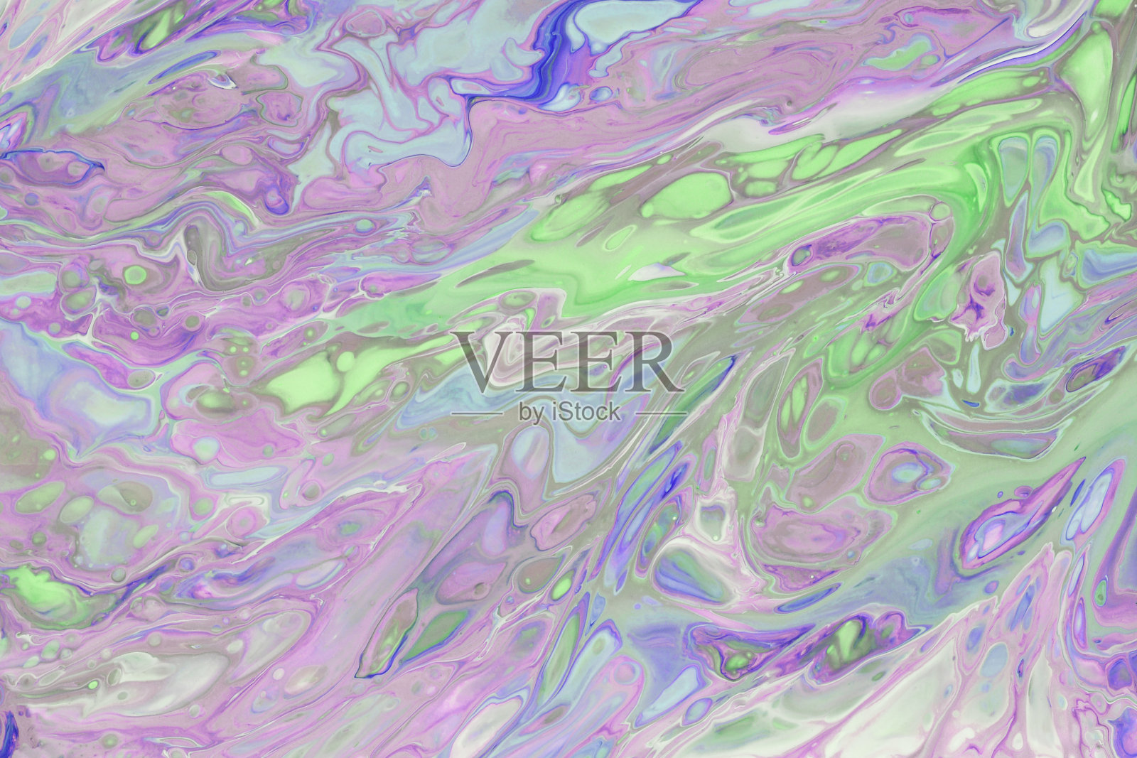 摘要液体丙烯酸大理石纹波与闪光插画图片素材