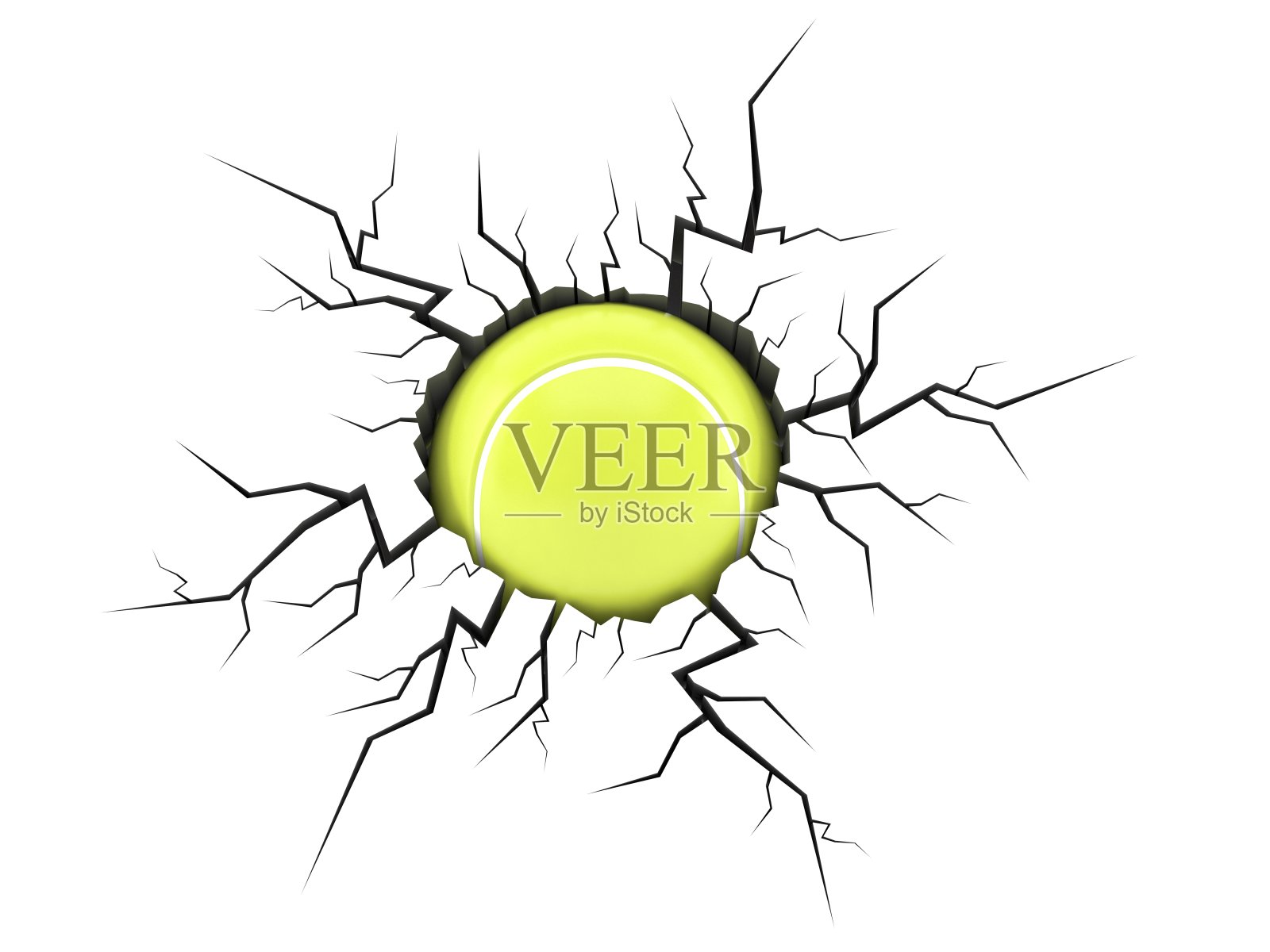 网球内裂洞照片摄影图片