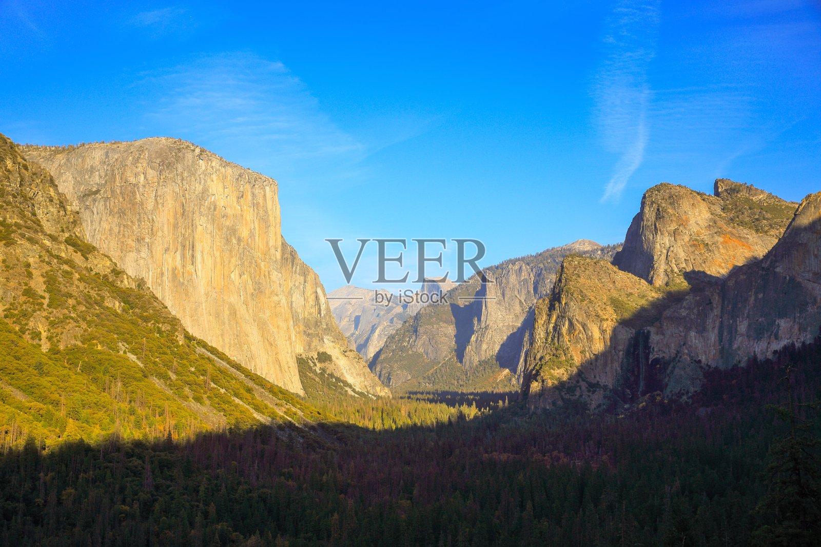 美国加州约塞米蒂国家公园的隧道视图照片摄影图片