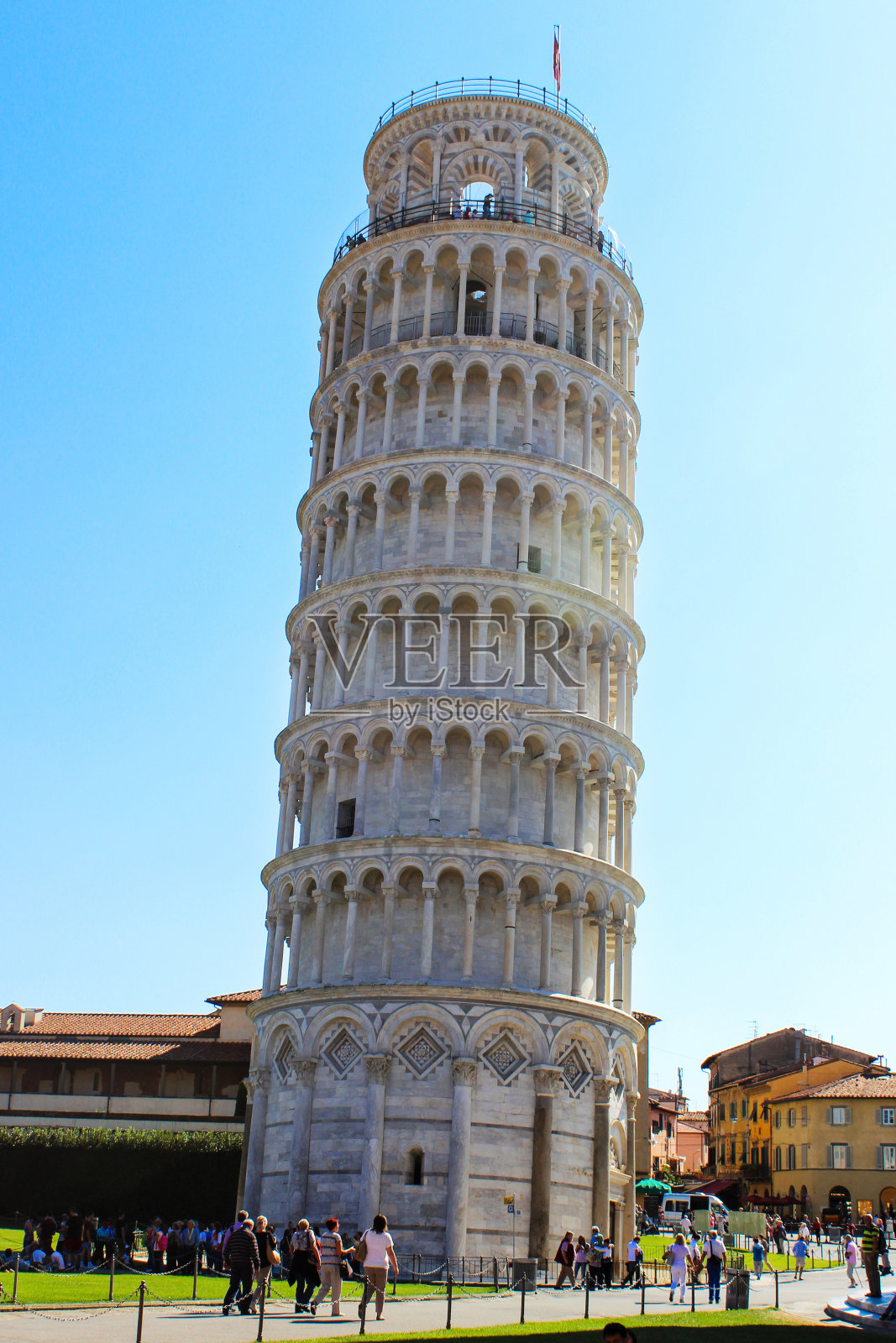 意大利比萨斜塔照片摄影图片