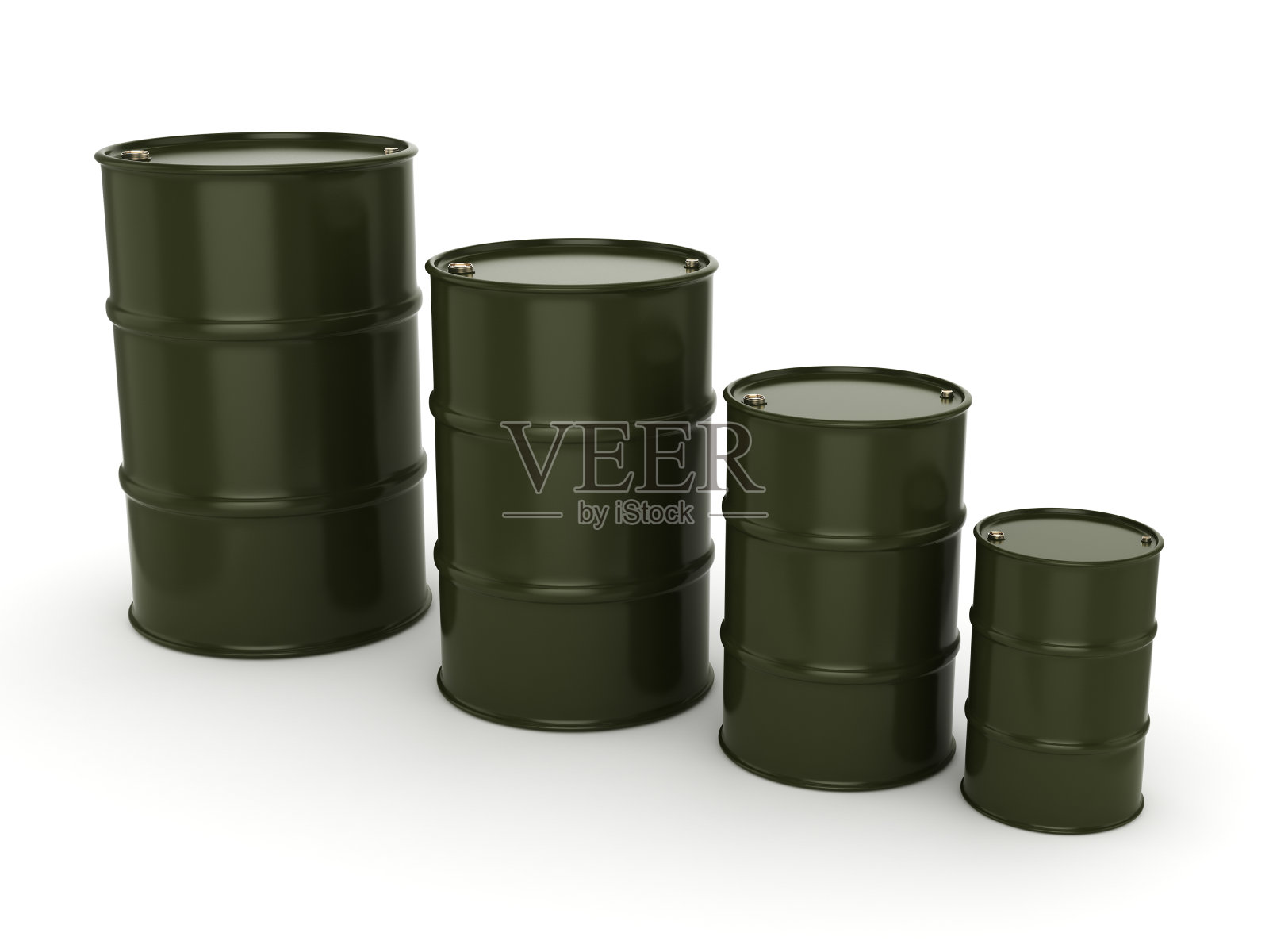 3D渲染卡其布桶照片摄影图片