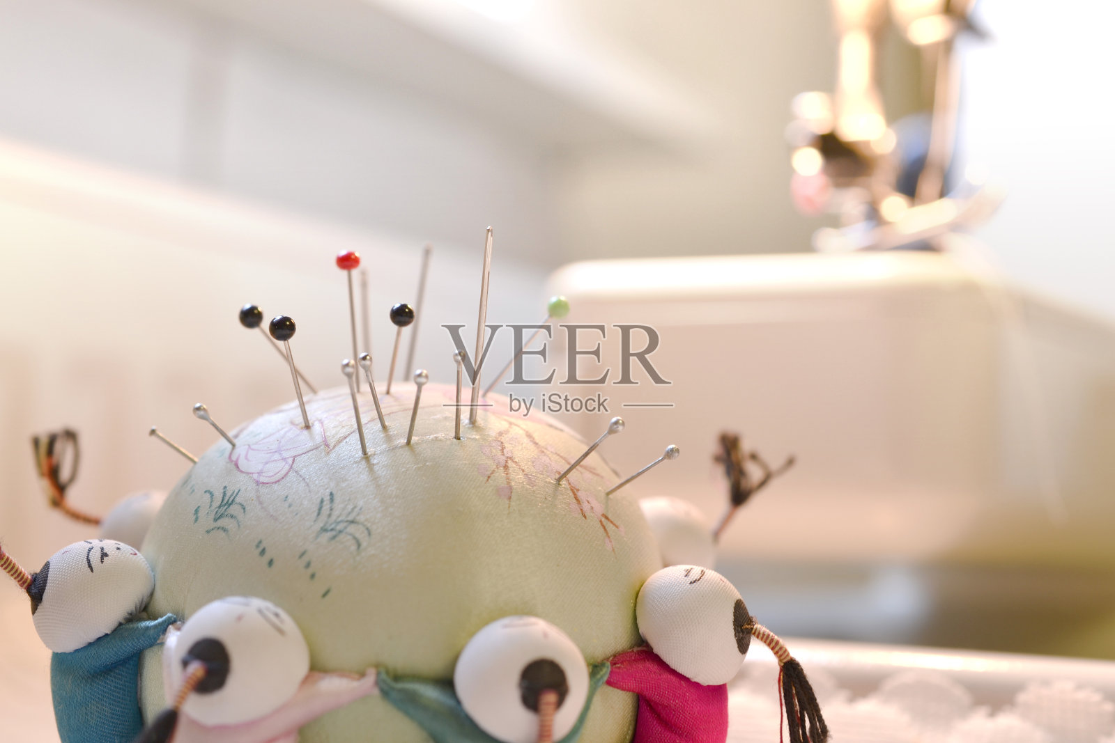 针垫缝纫针裁缝缝补家用工艺品照片摄影图片