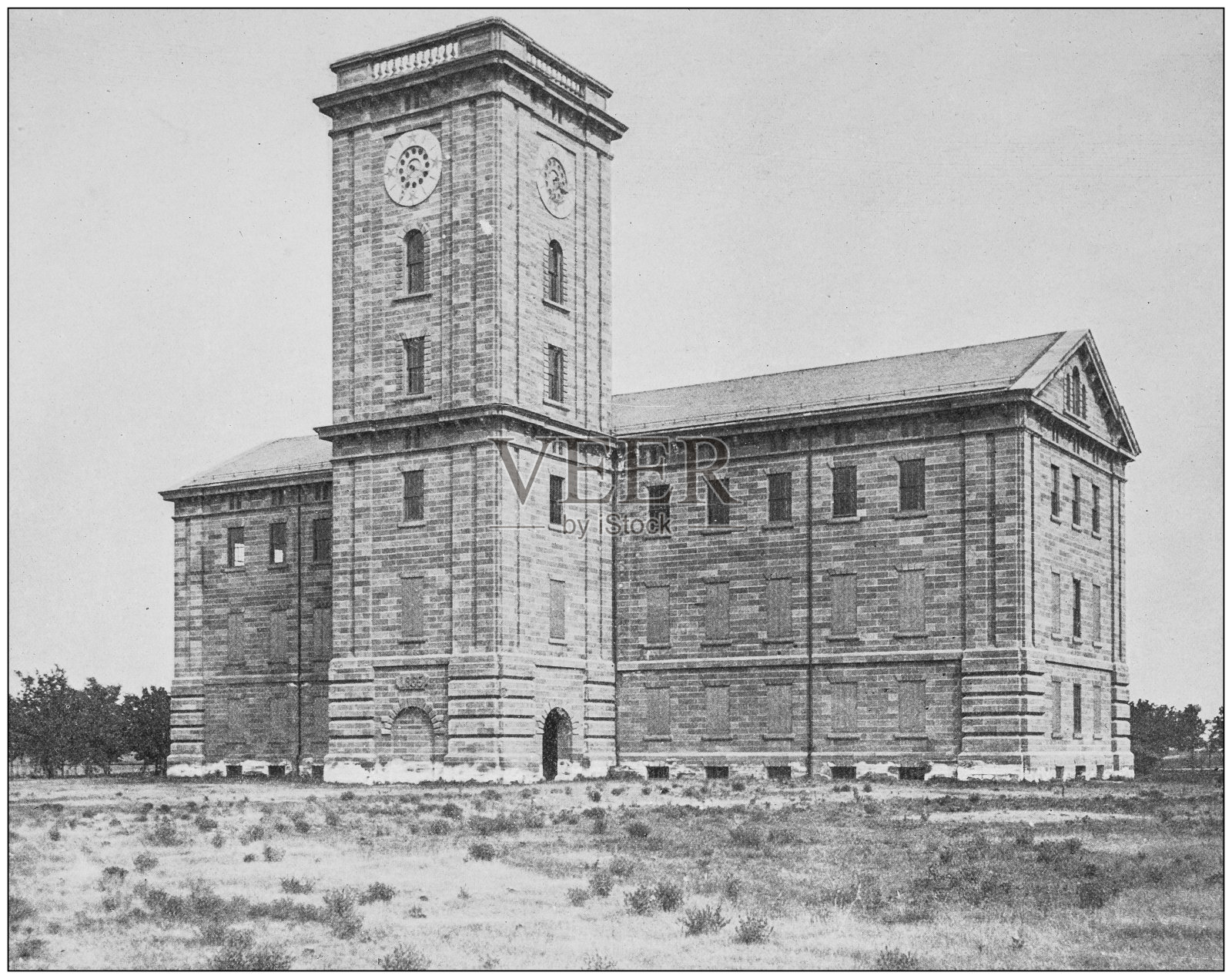 来自美国海军和陆军的古老历史照片:伊利诺伊州罗克岛政府军火库大楼照片摄影图片