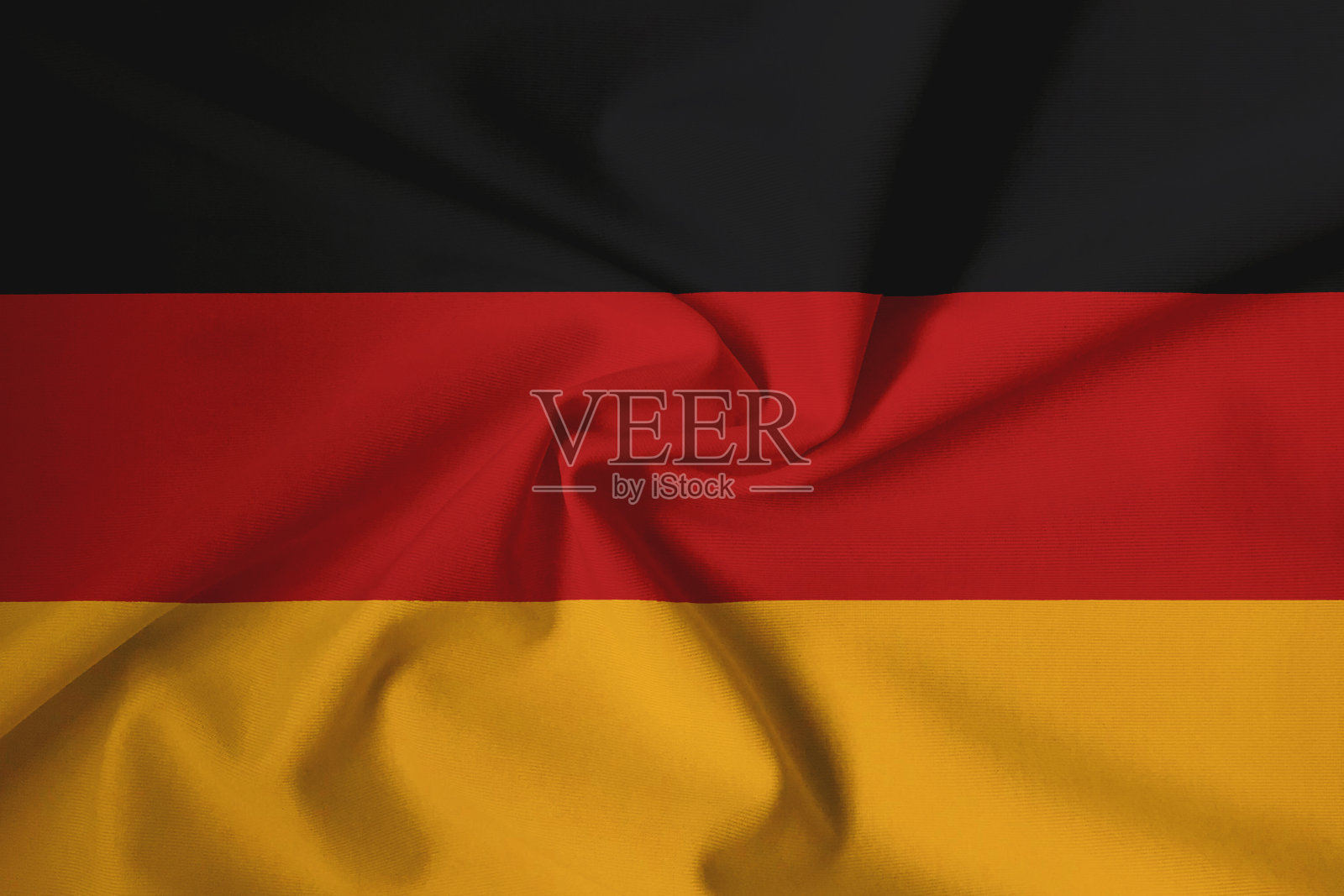 德国国旗,带有织物质地照片摄影图片
