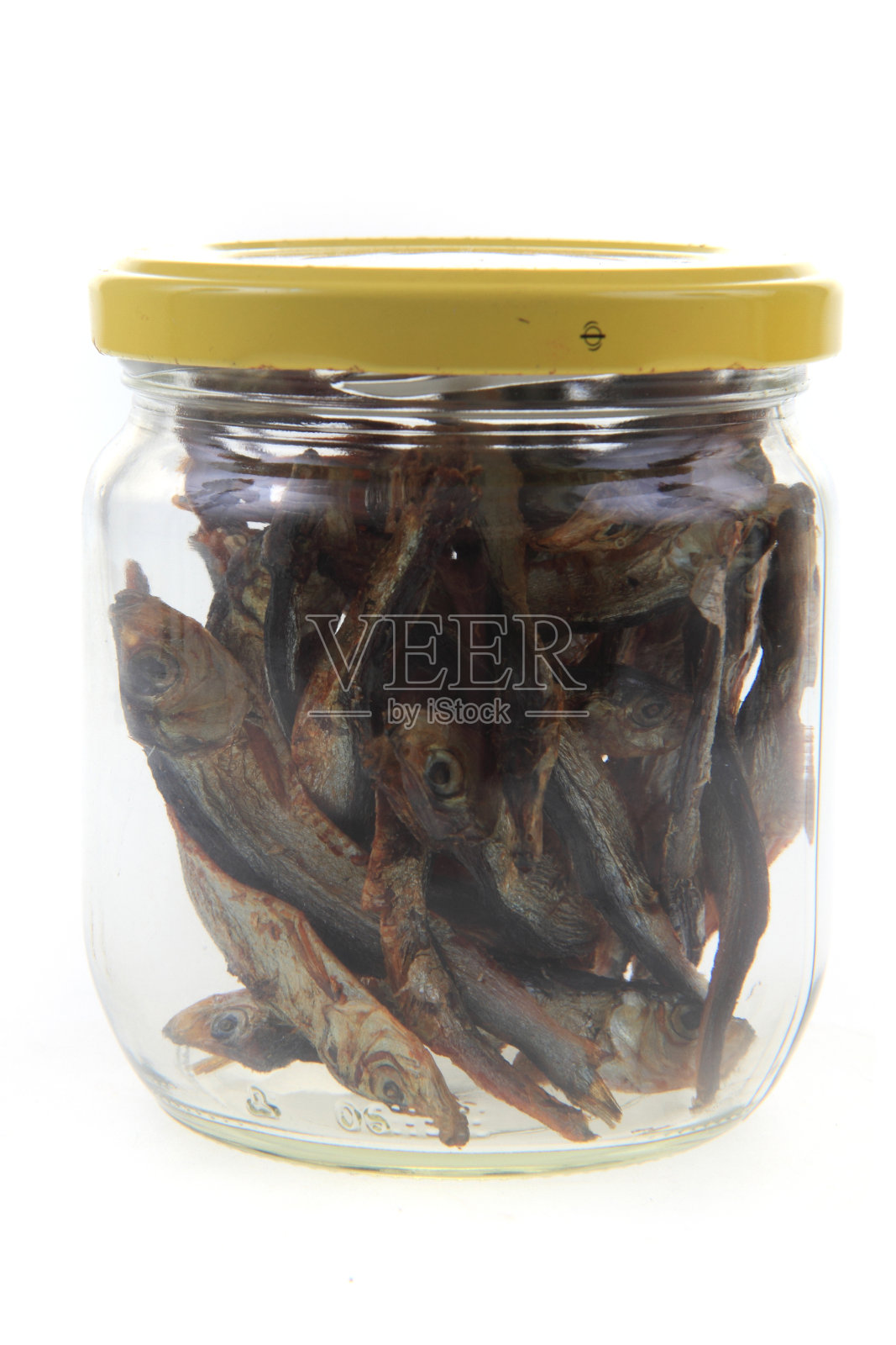 凤尾鱼干分离照片摄影图片