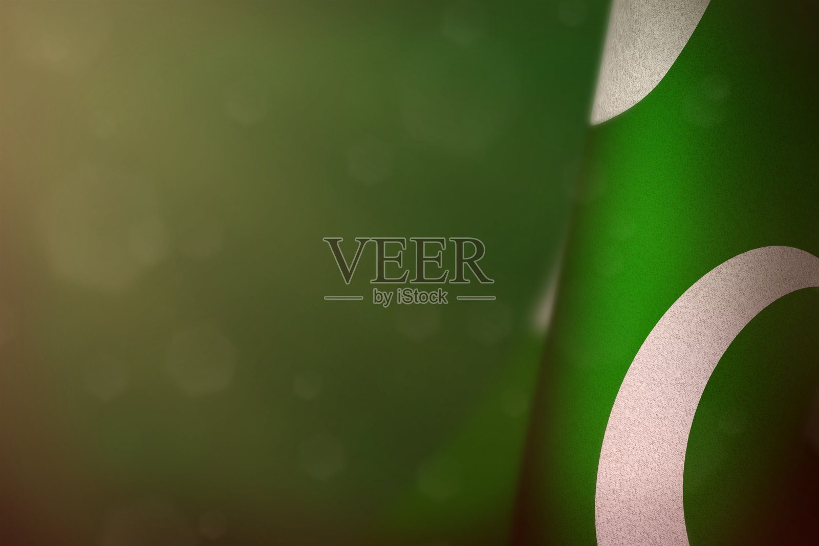 巴基斯坦国旗纪念退伍军人日或阵亡将士纪念日。光荣的巴基斯坦战争英雄概念在绿色的黑色天鹅绒背景。照片摄影图片