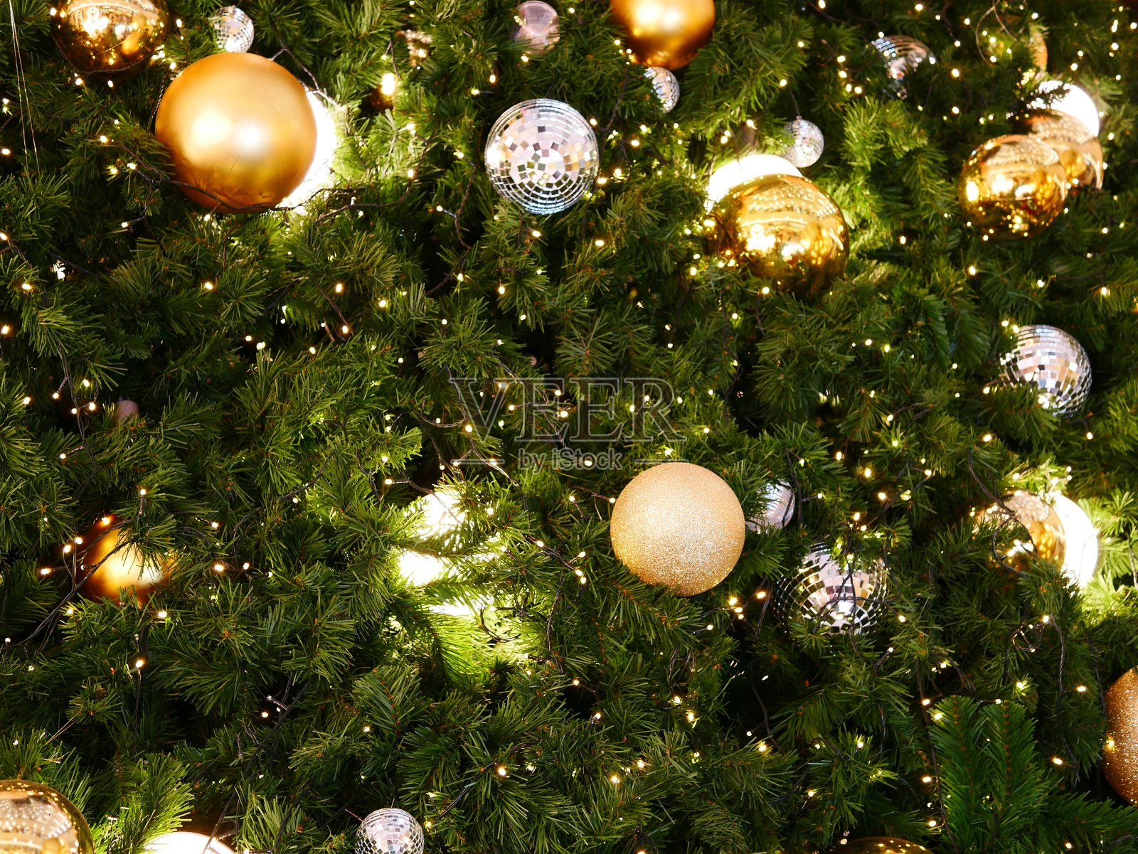 圣诞节装饰在抽象的背景照片摄影图片