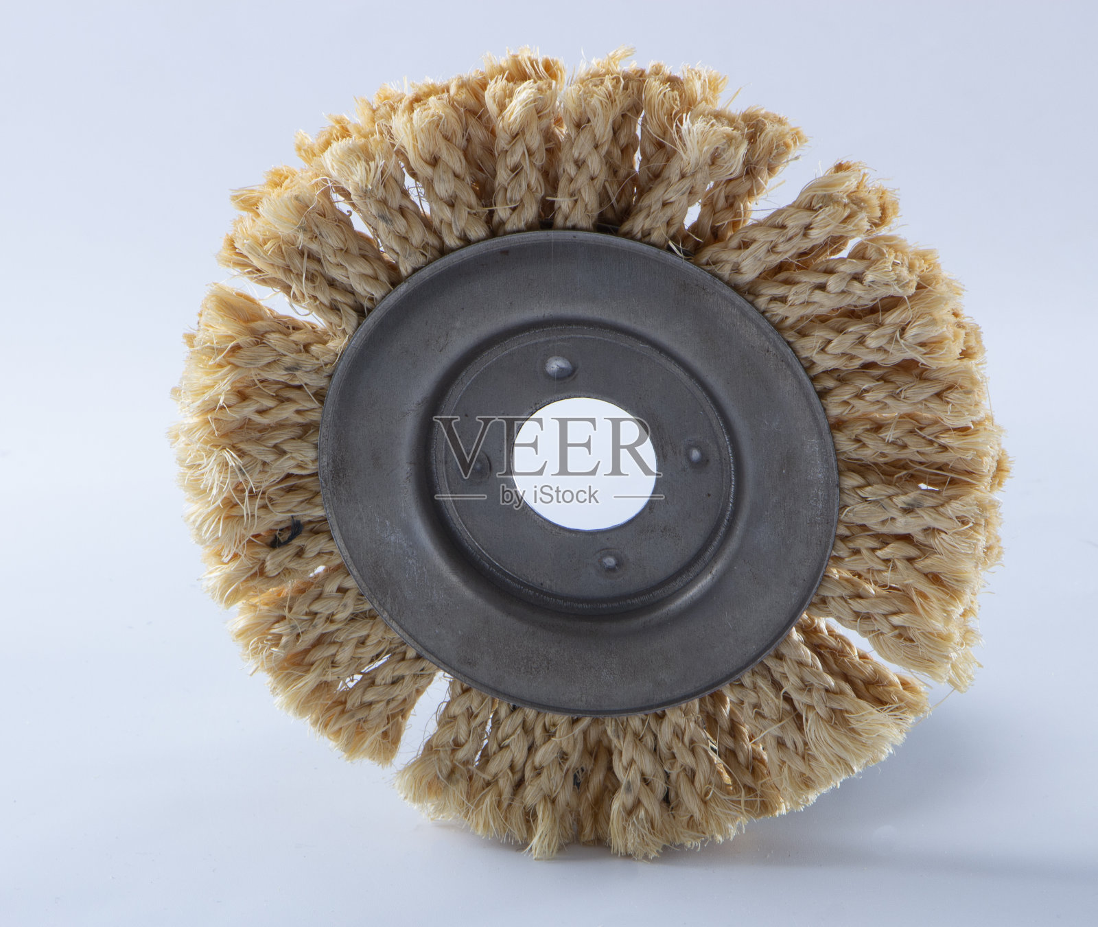 剑麻圆角磨床,用于木材和金属的抛光,照片摄影图片