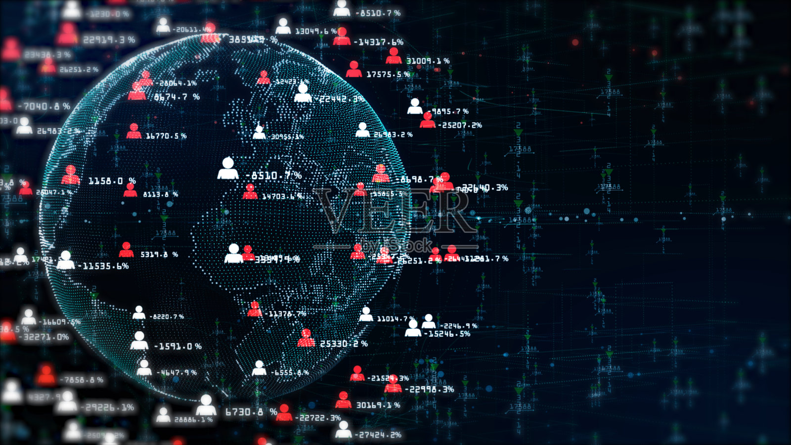 网络技术为互联网营销全息信息和地球照片摄影图片