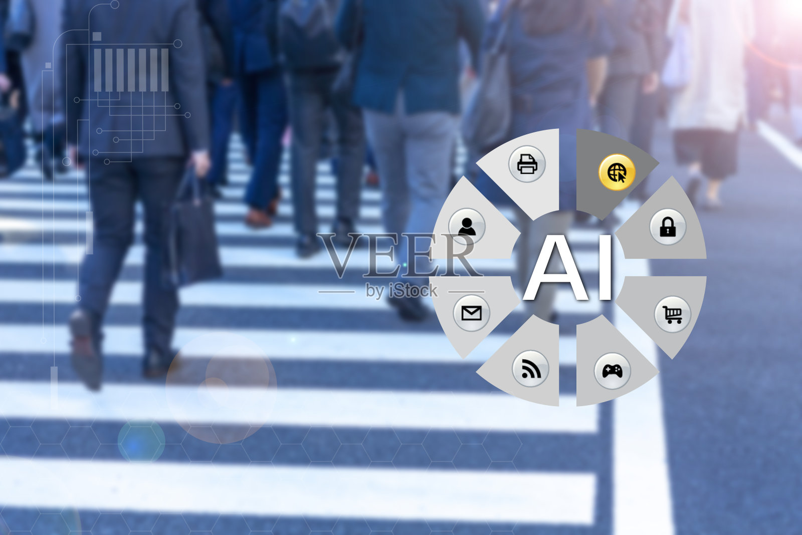 5 g的人工智能技术照片摄影图片