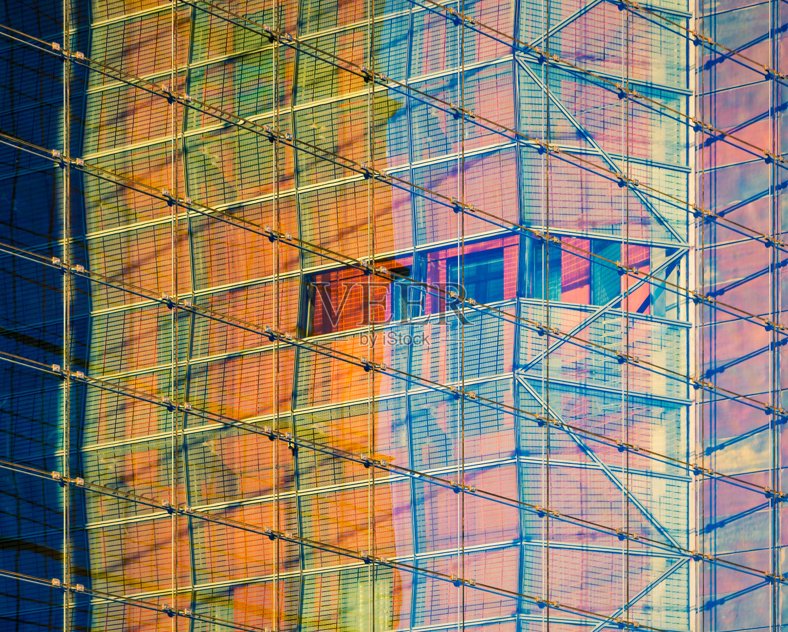 建筑装饰玻璃立面,地图灯光照片摄影图片