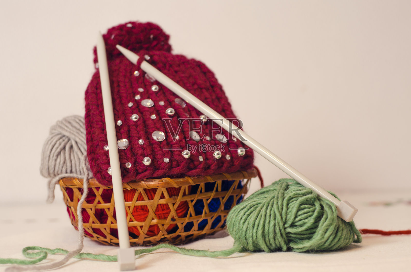 爱好编织,暖冬帽照片摄影图片