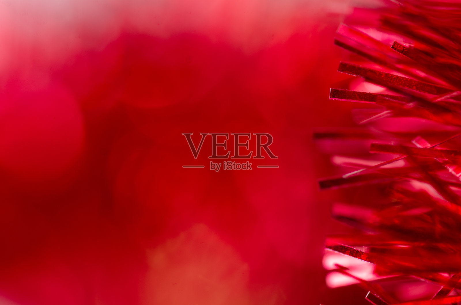 一个装饰金丝圣诞新年闪闪发光照片摄影图片