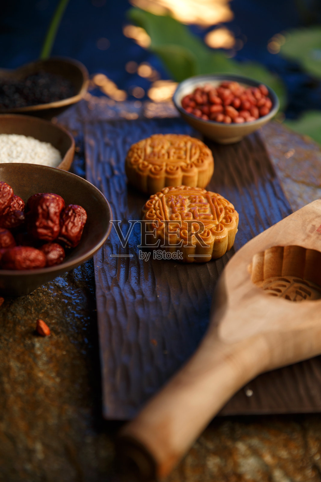 月饼制作照片摄影图片