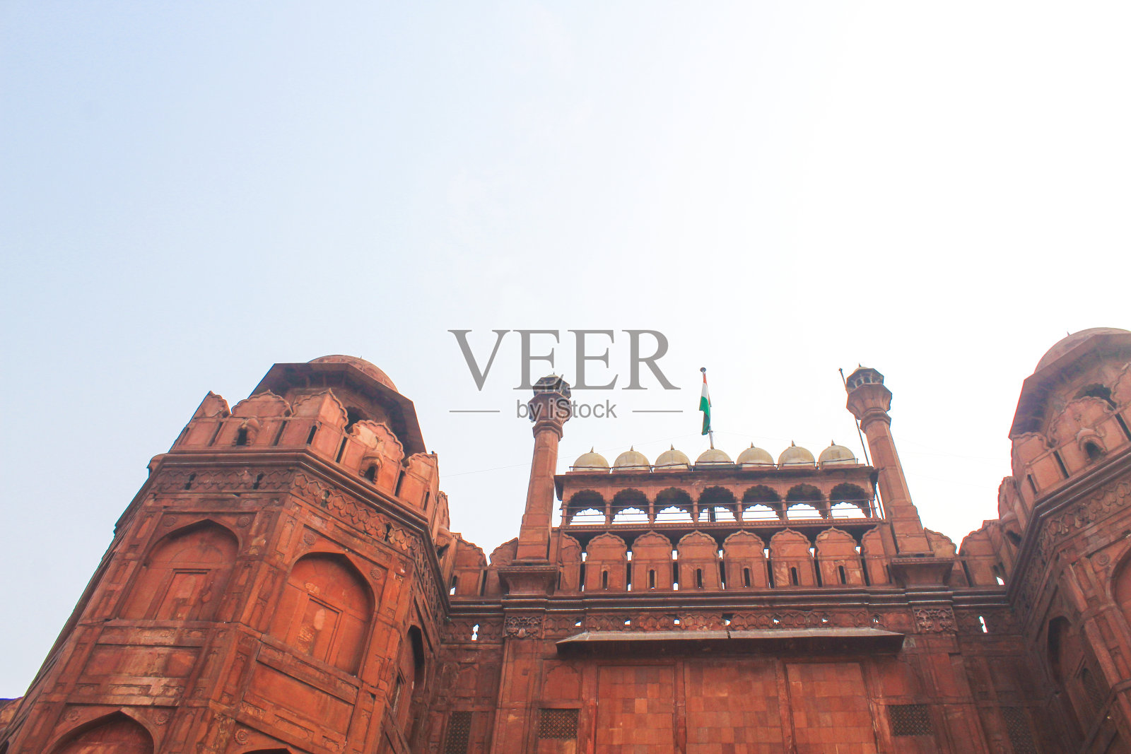 红堡入口。照片摄影图片