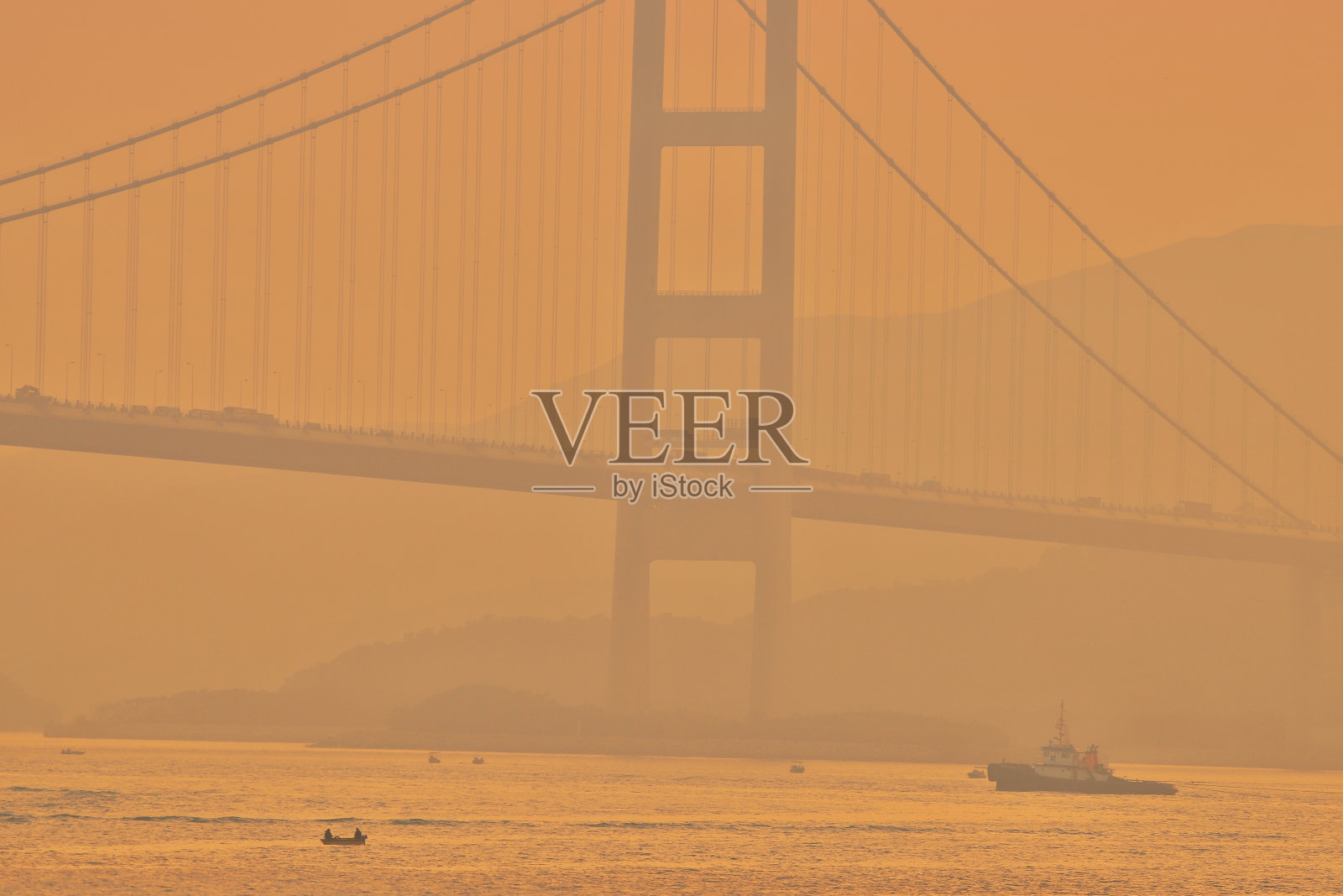 香港马湾的青马大桥照片摄影图片